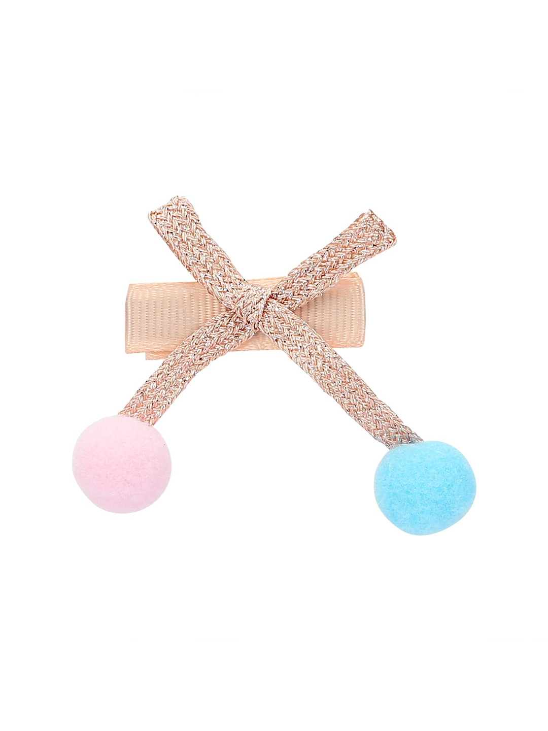 YouBella Hair Jewellery Clip Set for Baby Band for Girls (Pack of 18) (Peach)(YBHAIR_41324)