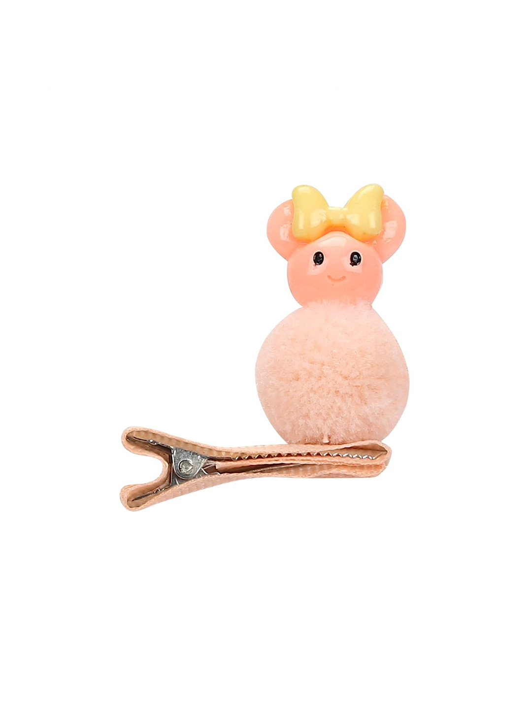 YouBella Hair Jewellery Clip Set for Baby Band for Girls (Pack of 18) (Peach)(YBHAIR_41324)