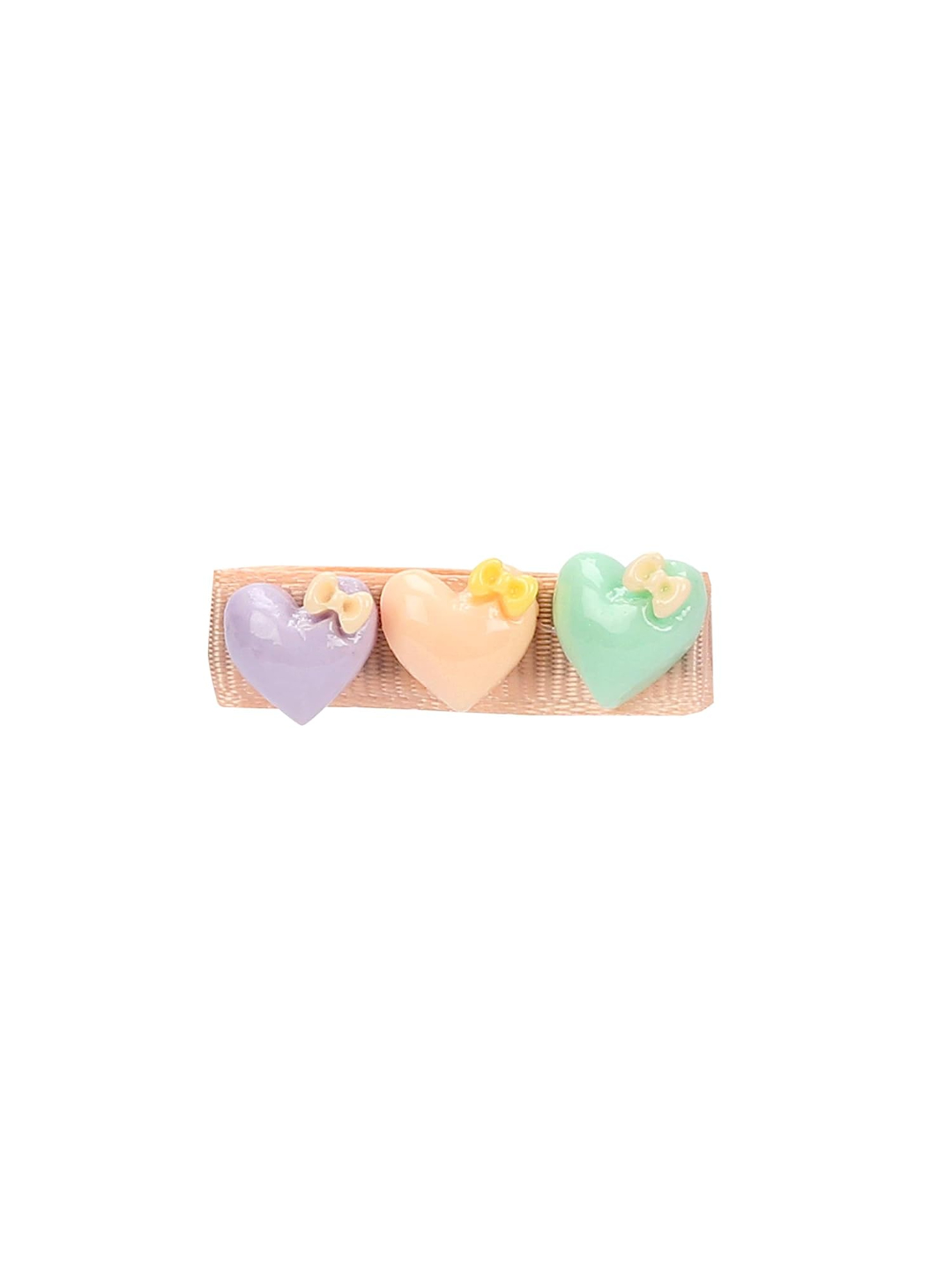 YouBella Hair Jewellery Clip Set for Baby Band for Girls (Pack of 18) (Peach)(YBHAIR_41324)
