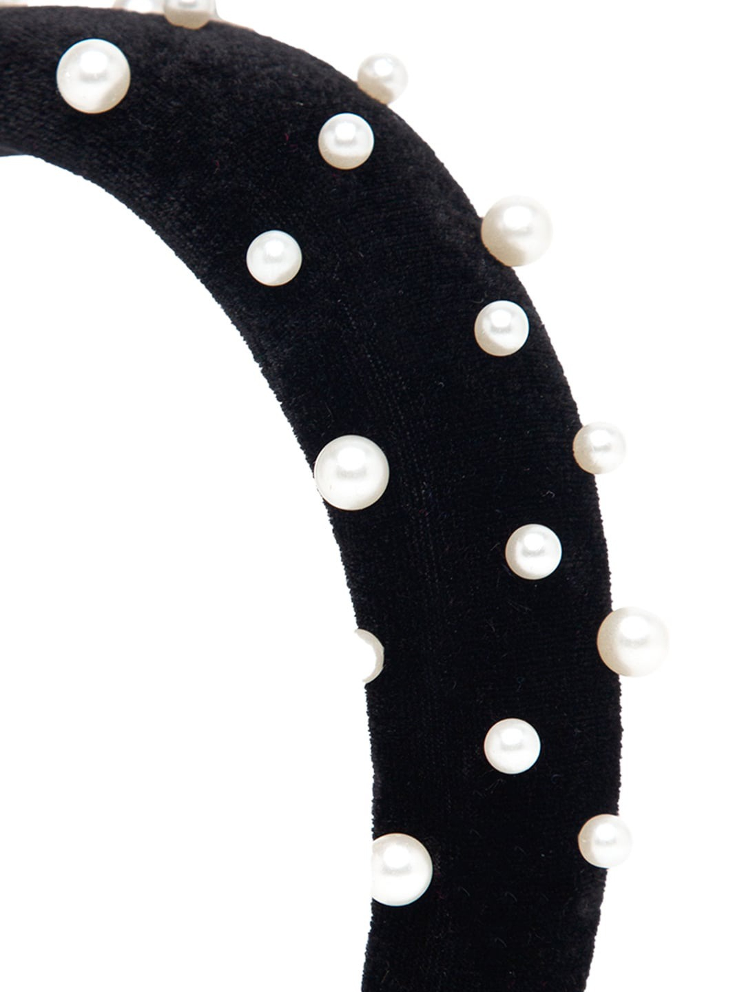 YouBella Black Beaded Hairband