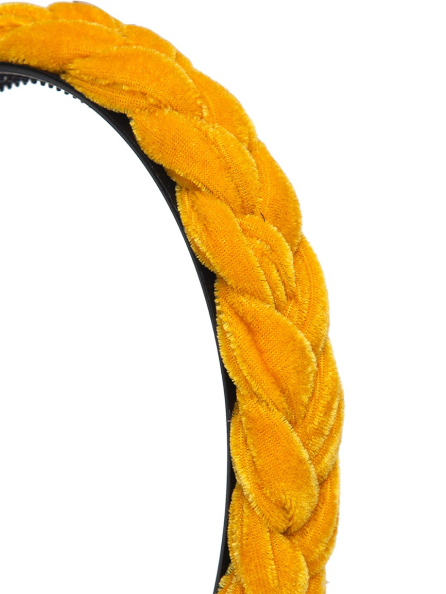 YouBella Yellow Layered Hairband