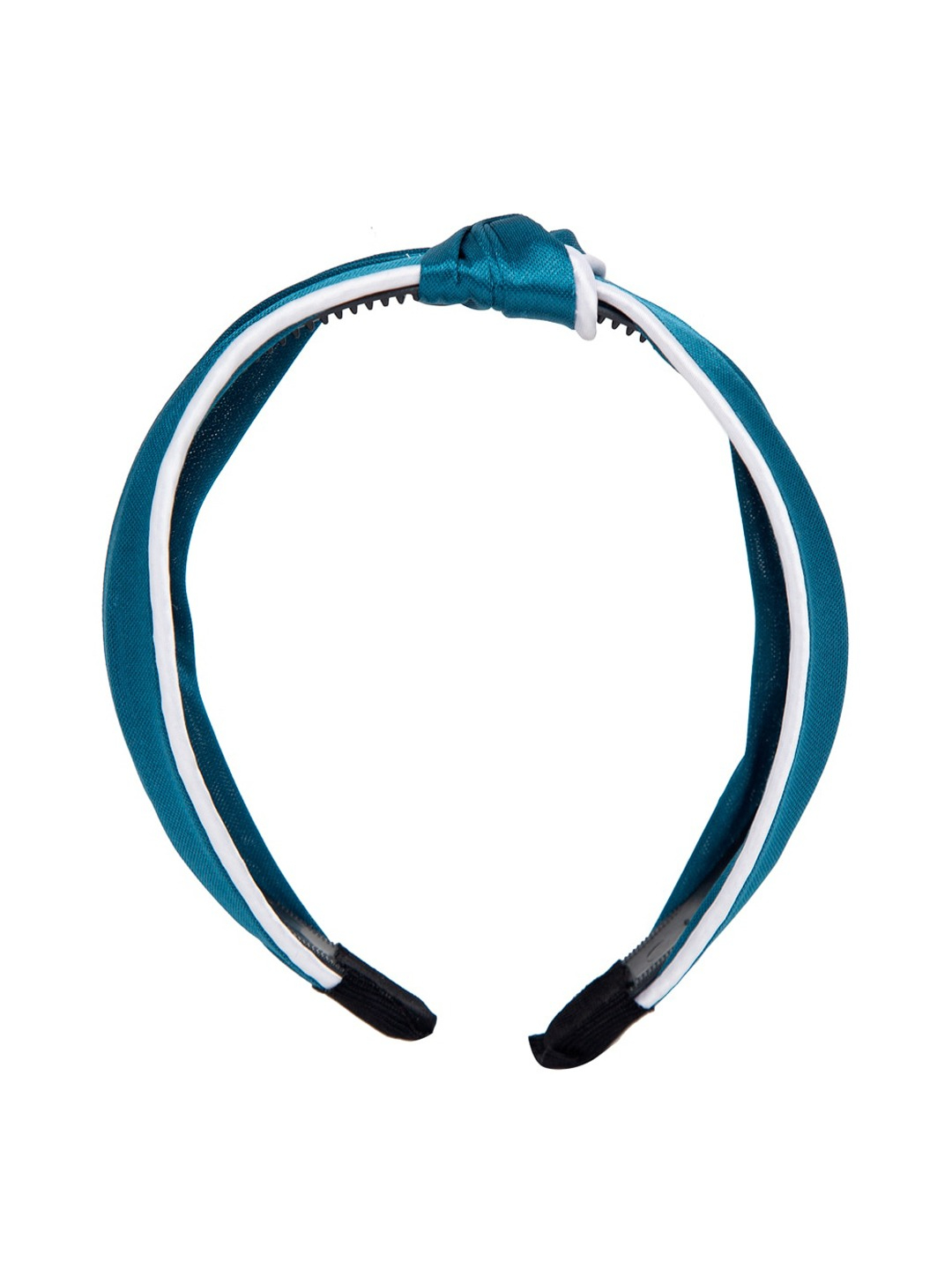 YouBella Teal Blue  White Colorblocked Hairband