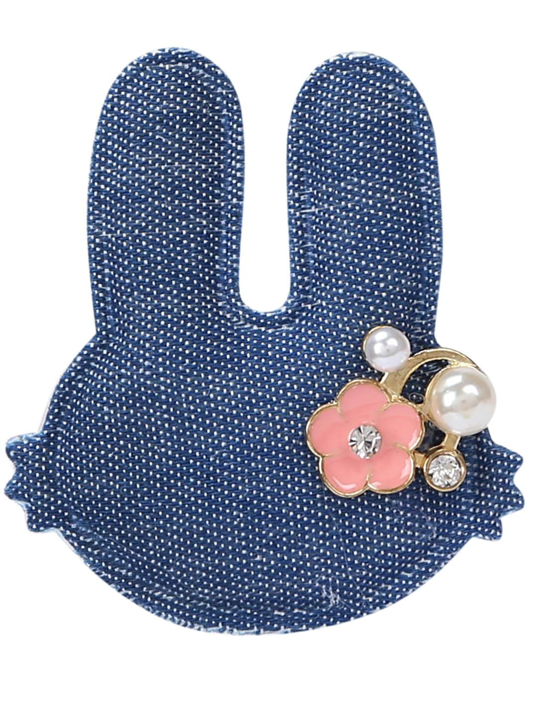 YouBella Hair Jewellery Hair Clips and Bands Set for Girls (Pack of 10) (Blue)