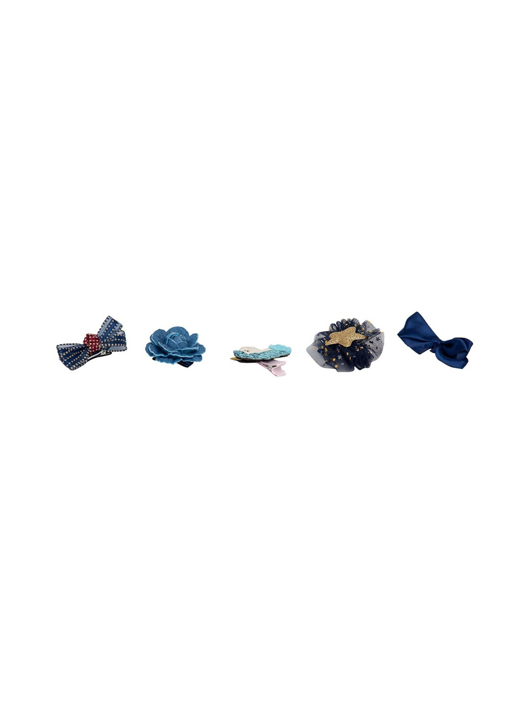 YouBella Multicoloured Set of 10 Embellished Hair Accessory Set