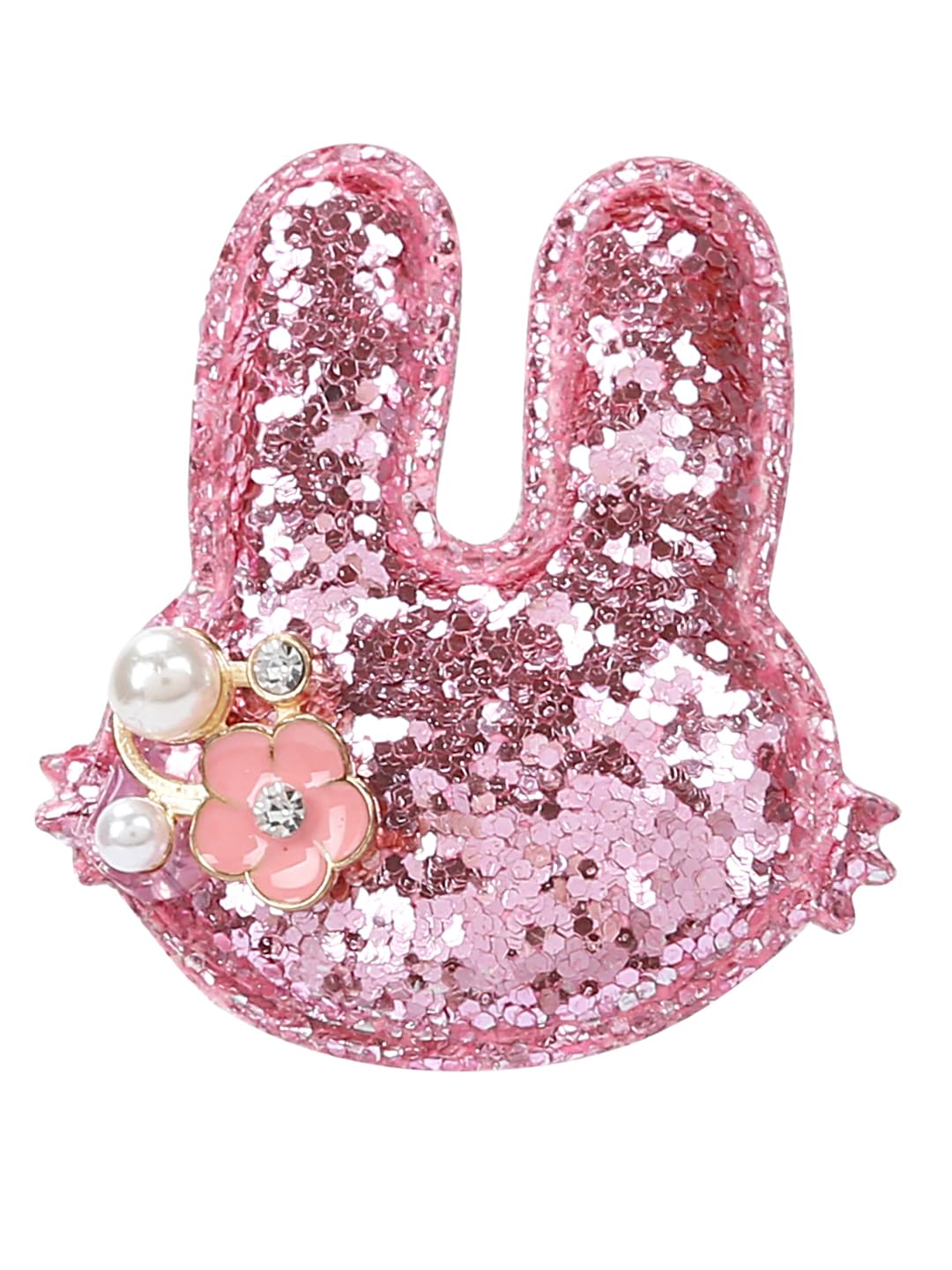 YouBella Hair Jewellery Hair Clips and Bands Set for Girls (Pack of 10) (Pink)