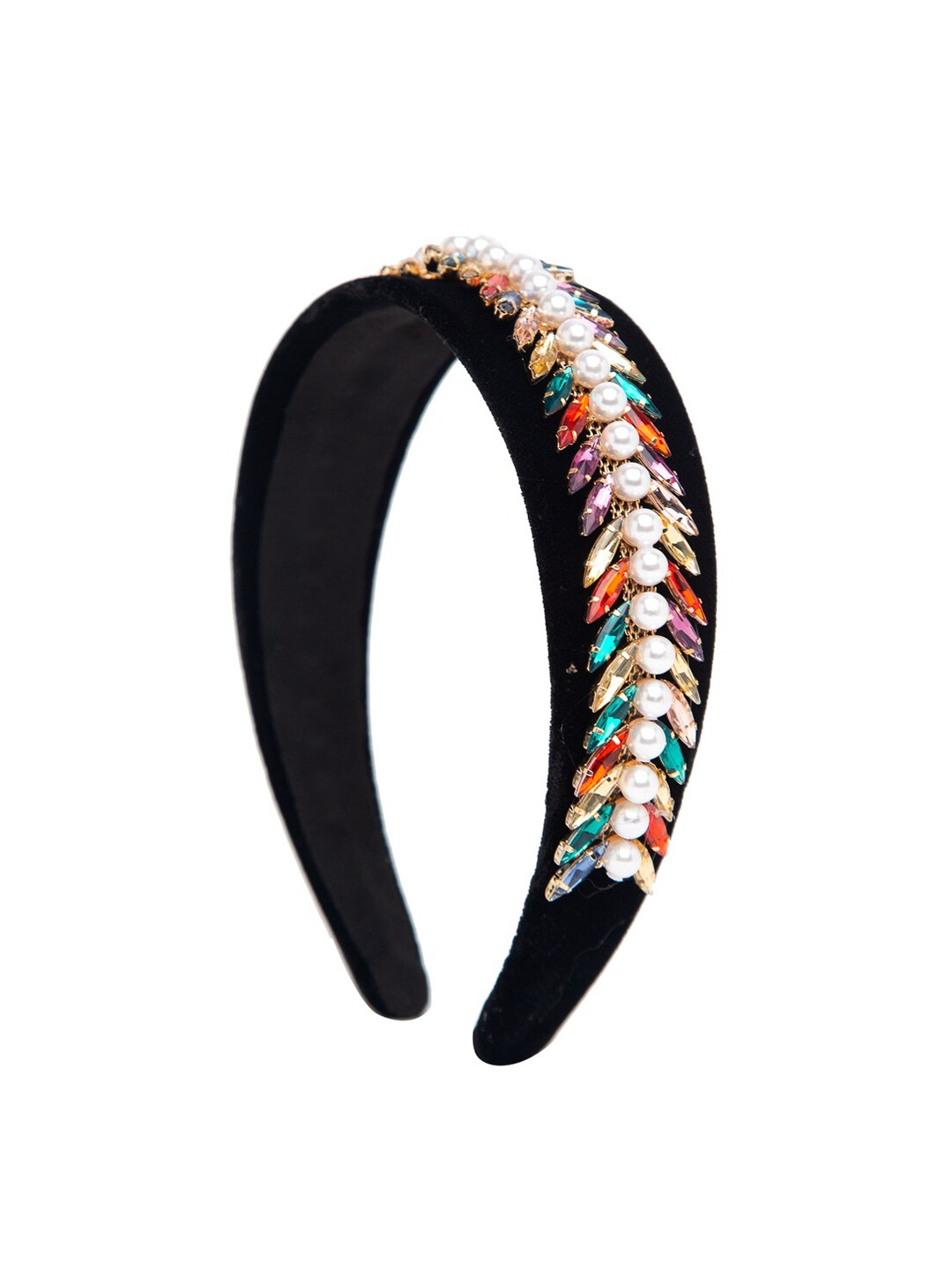 YouBella Black Embellished Hairband
