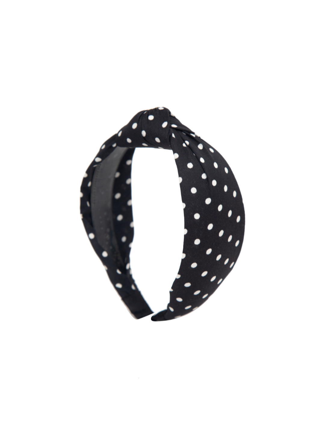 YouBella Hair Jewellery Dotted Hair Band Head Band for Girls and Women (Black)