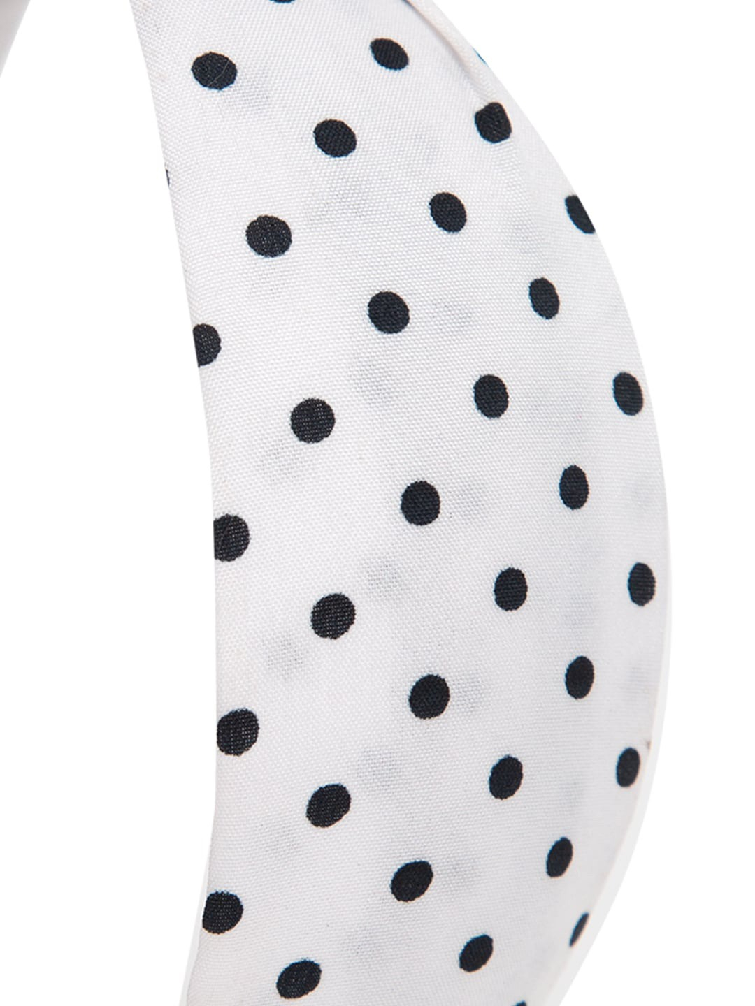 YouBella White  Black Polka Dot Printed Hairband