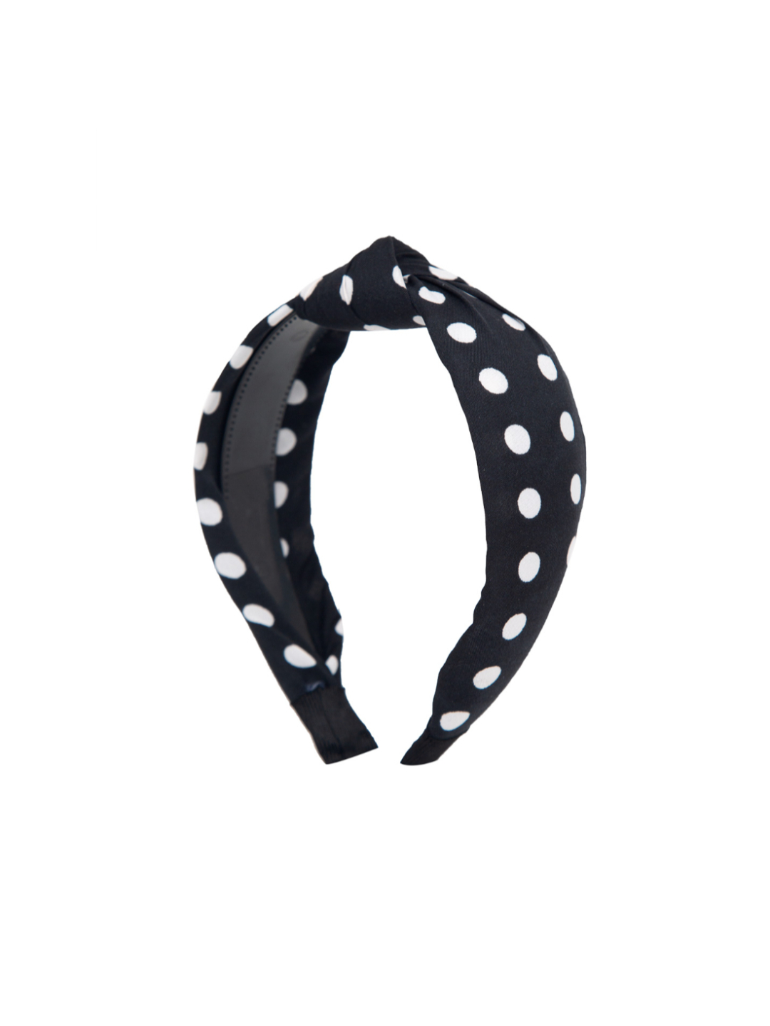 YouBella Hair Jewellery Dotted Hair Band Head Band for Girls and Women (Black)
