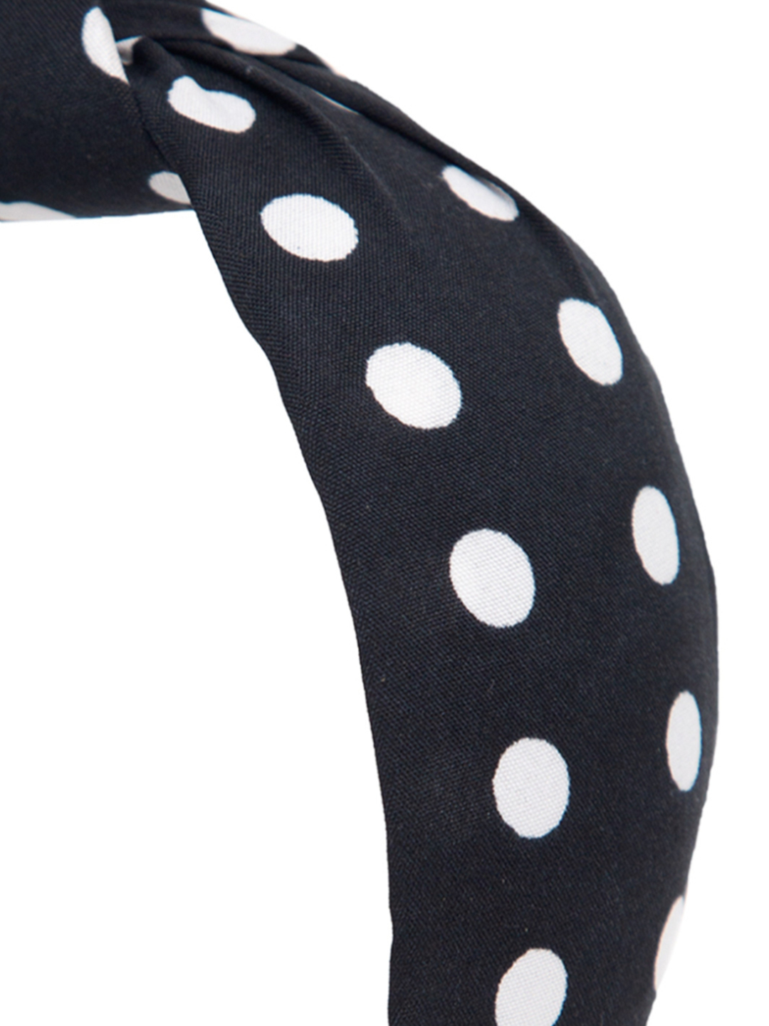 YouBella Hair Jewellery Dotted Hair Band Head Band for Girls and Women (Black)