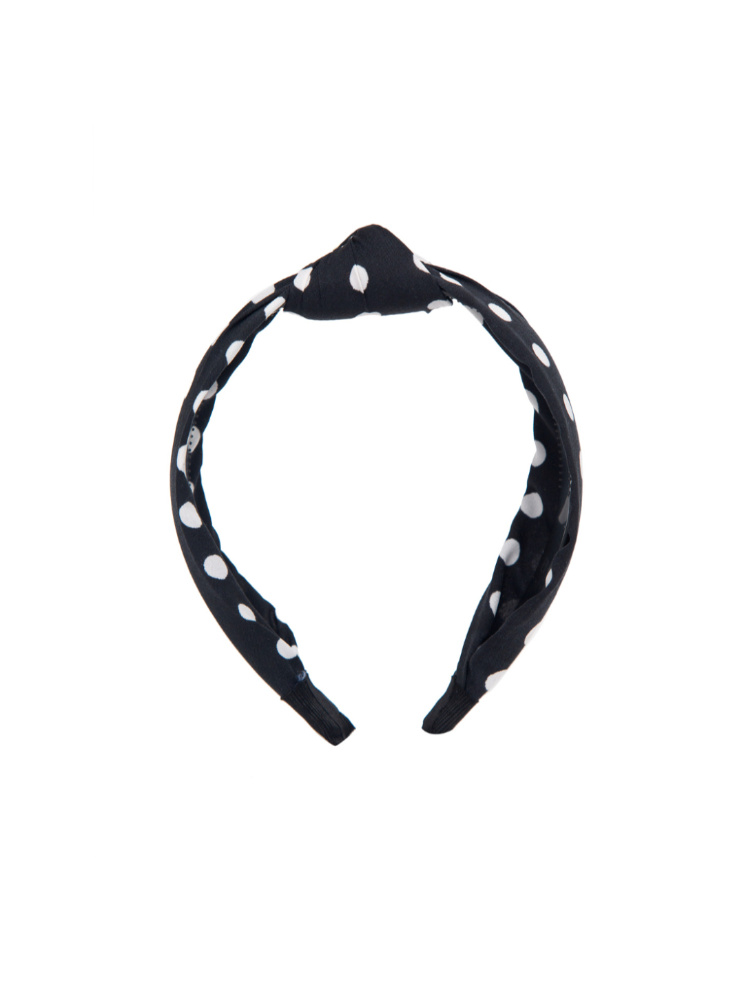 YouBella Hair Jewellery Dotted Hair Band Head Band for Girls and Women (Black)