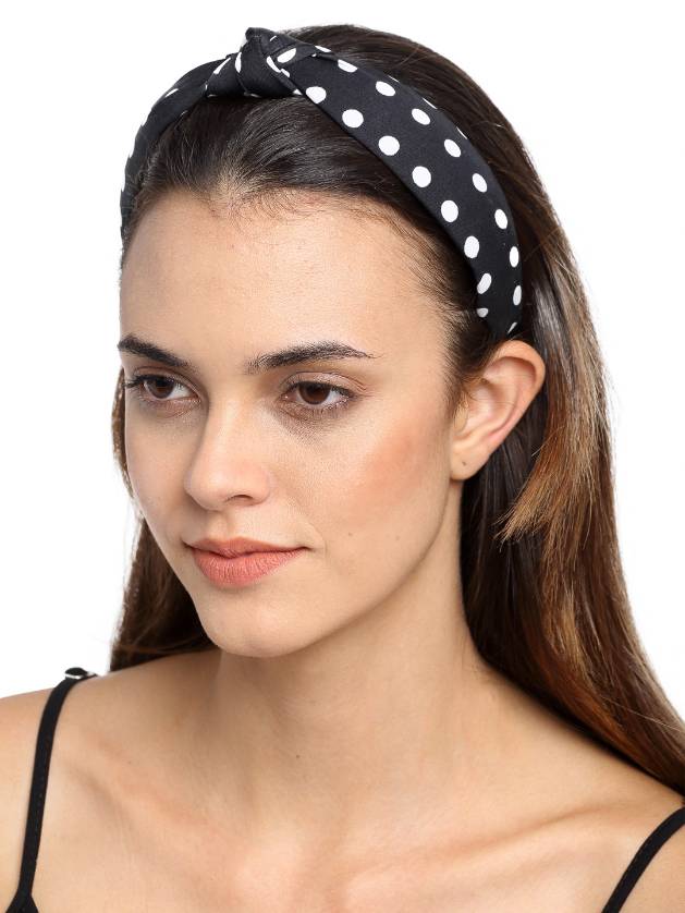 YouBella Black Printed Hairband