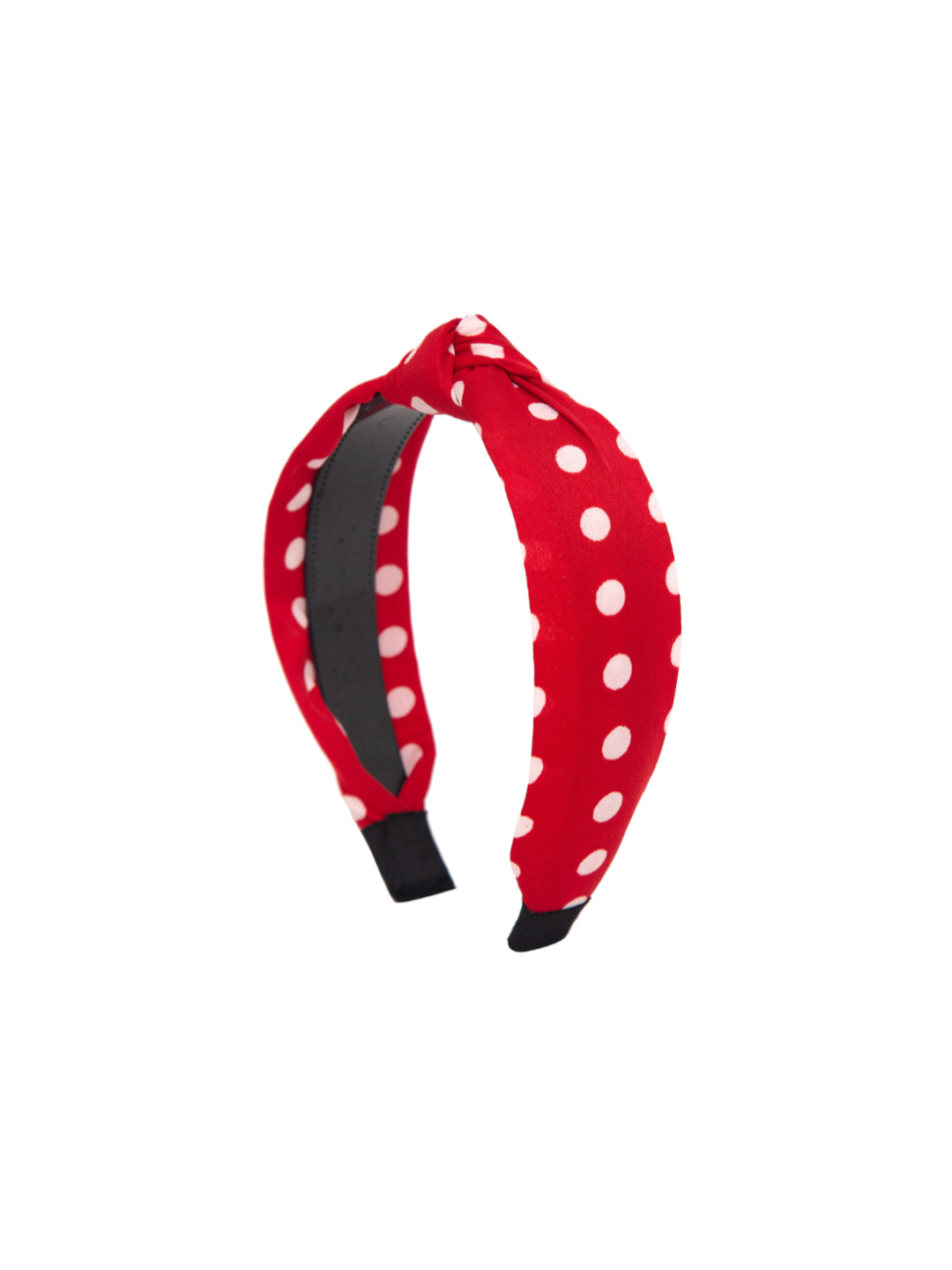 YouBella Hair Jewellery Dotted Hair Band Head Band for Girls and Women (Red)