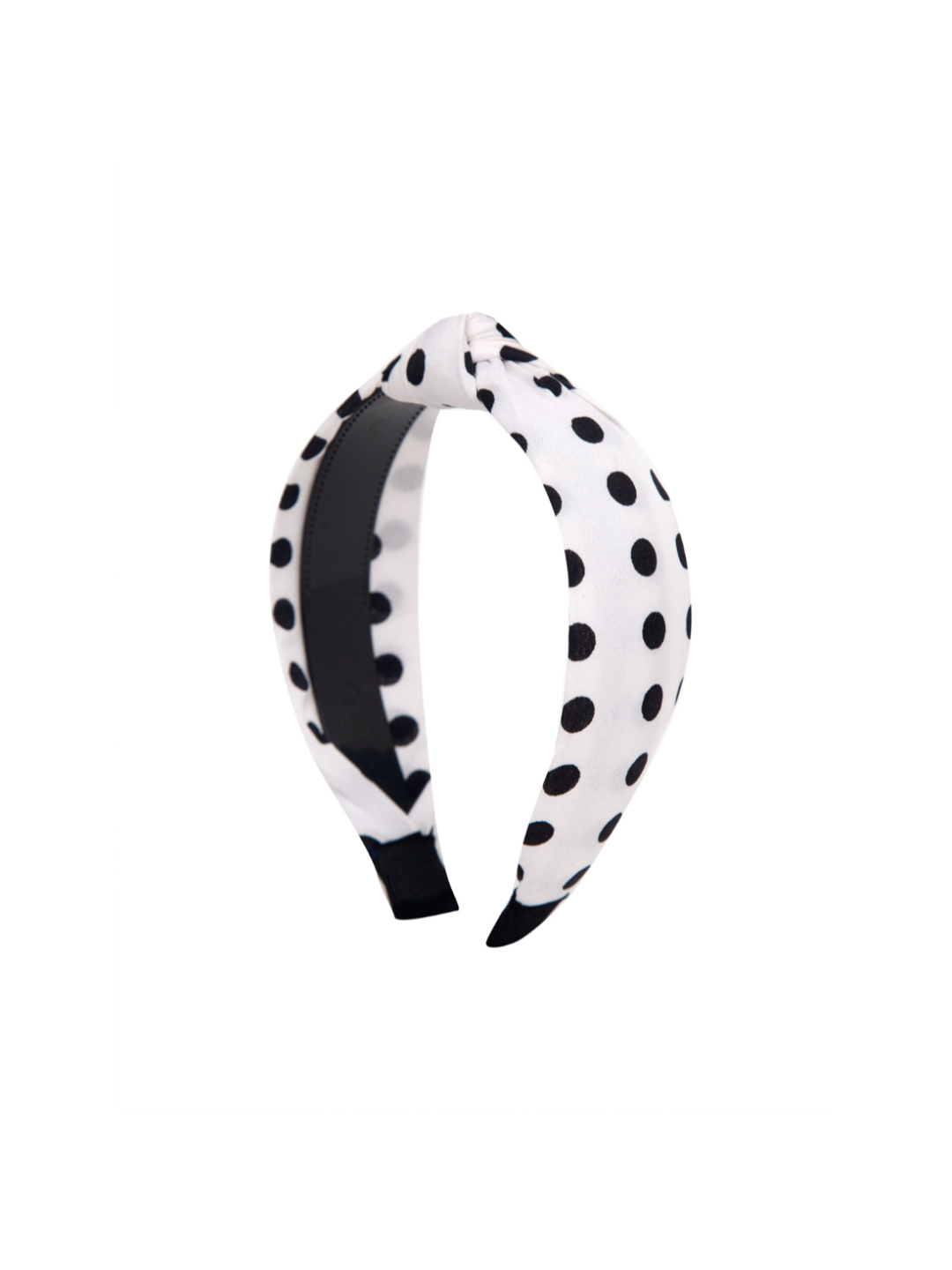YouBella Hair Jewellery Dotted Hair Band Head Band for Girls and Women (White)