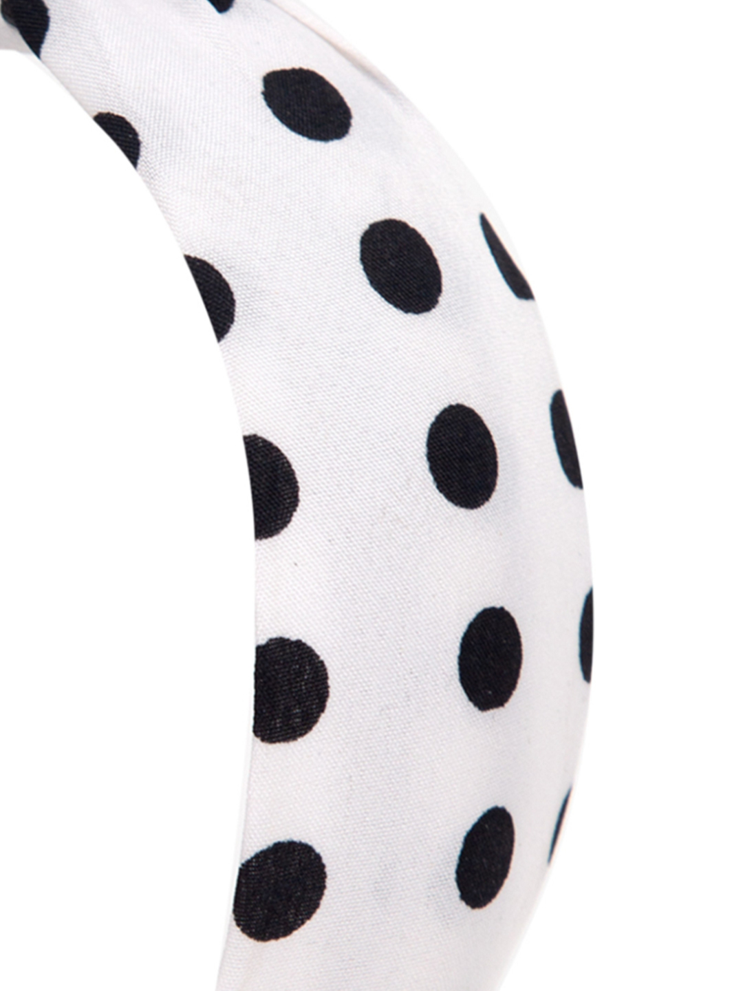 YouBella Hair Jewellery Dotted Hair Band Head Band for Girls and Women (White)
