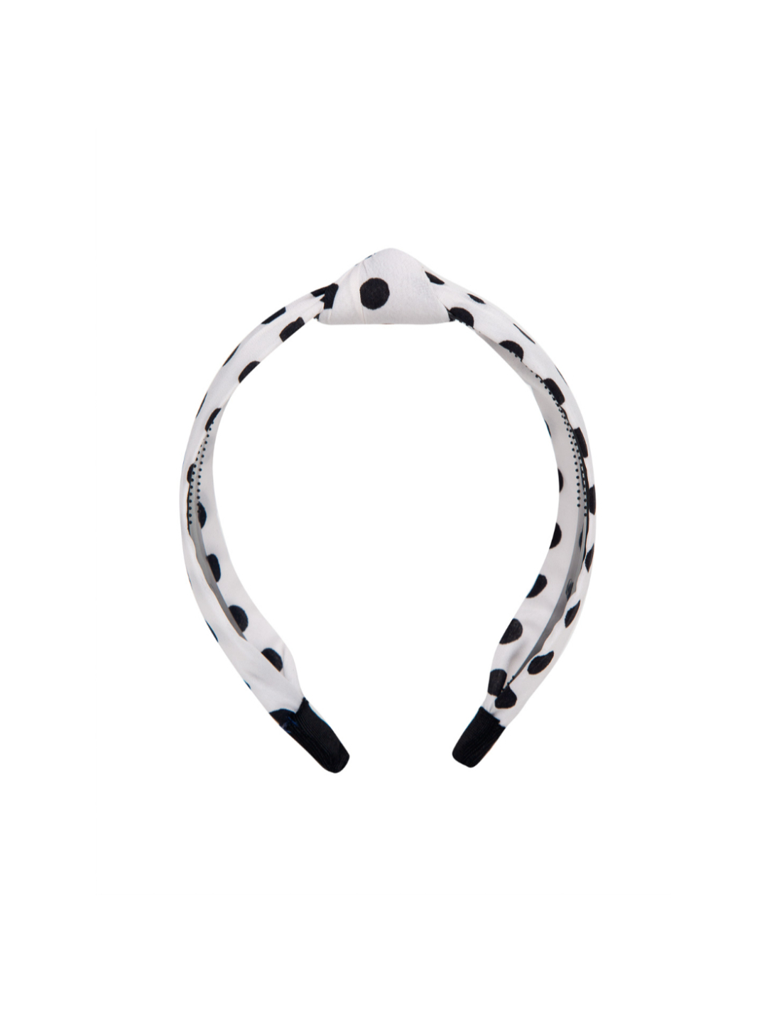 YouBella Hair Jewellery Dotted Hair Band Head Band for Girls and Women (White)