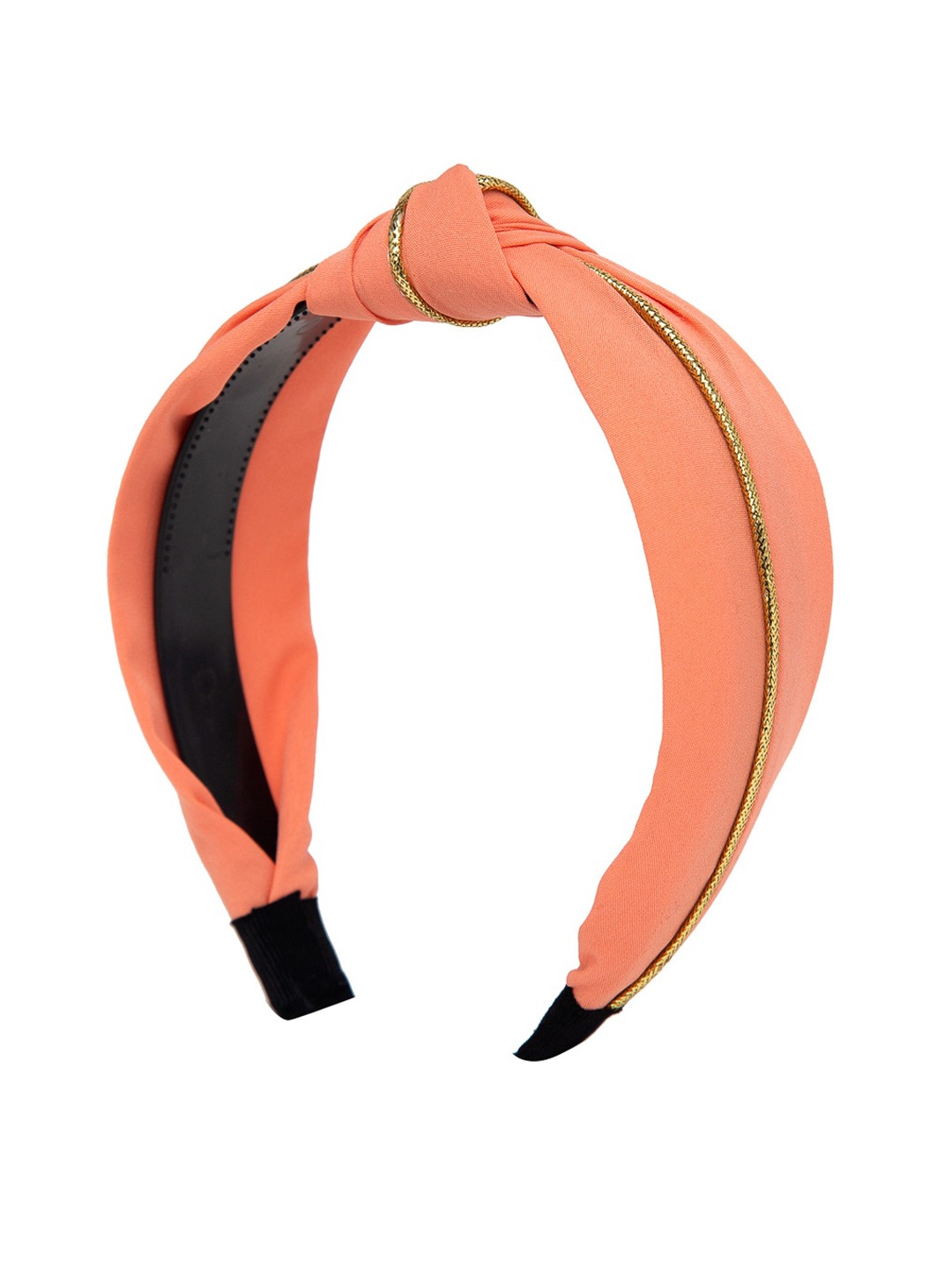 YouBella Hair Jewellery Striped Hair Band Head Band for Girls and Women (Peach)