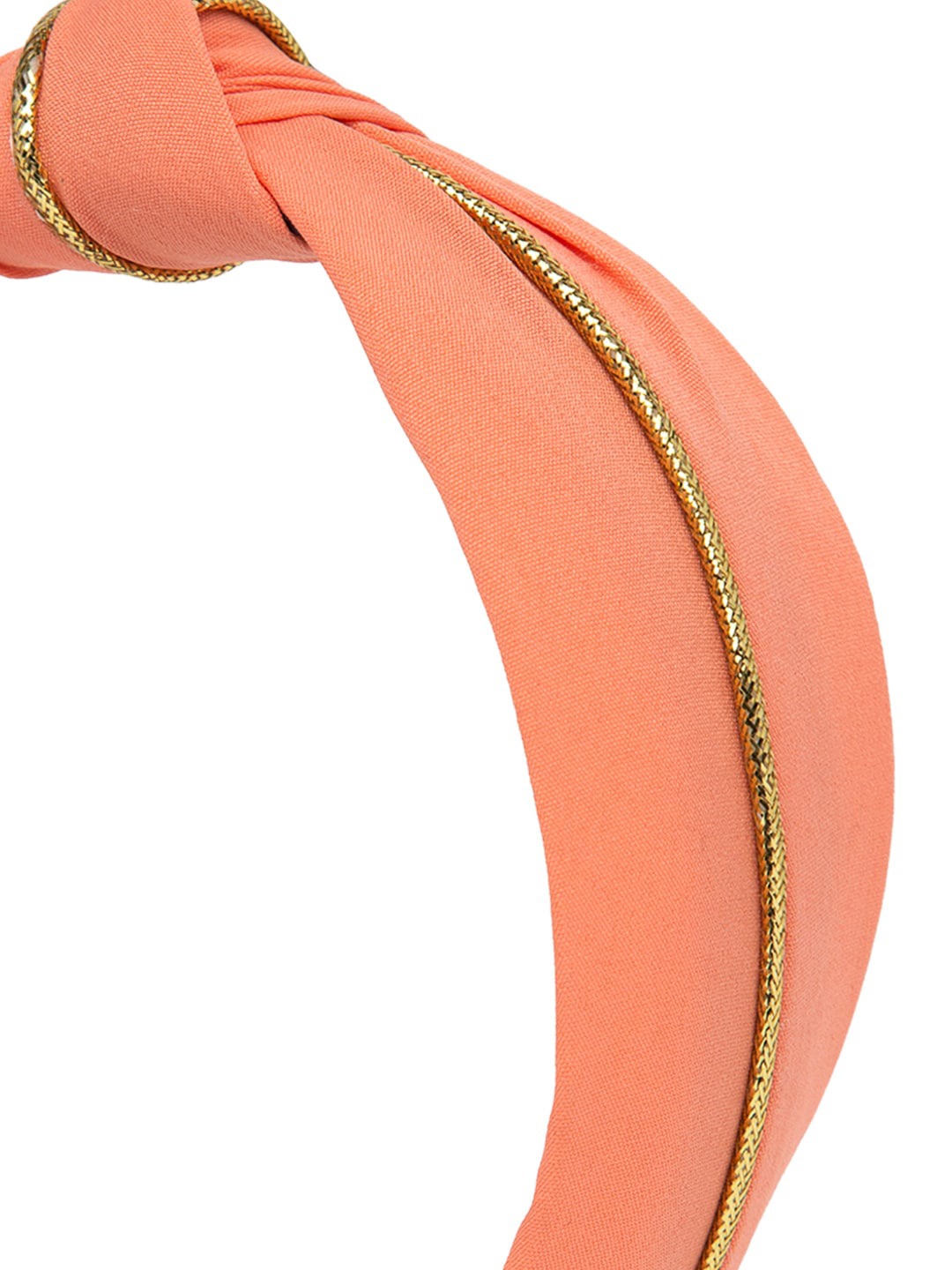 YouBella Hair Jewellery Striped Hair Band Head Band for Girls and Women (Peach)
