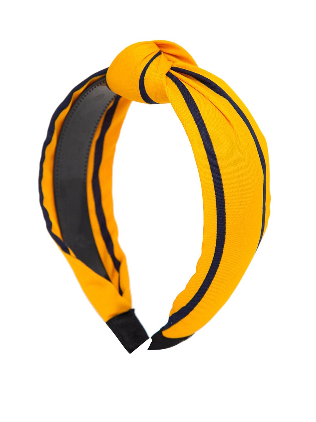 YouBella Hair Jewellery Striped Hair Band Head Band for Girls and Women (Yellow)