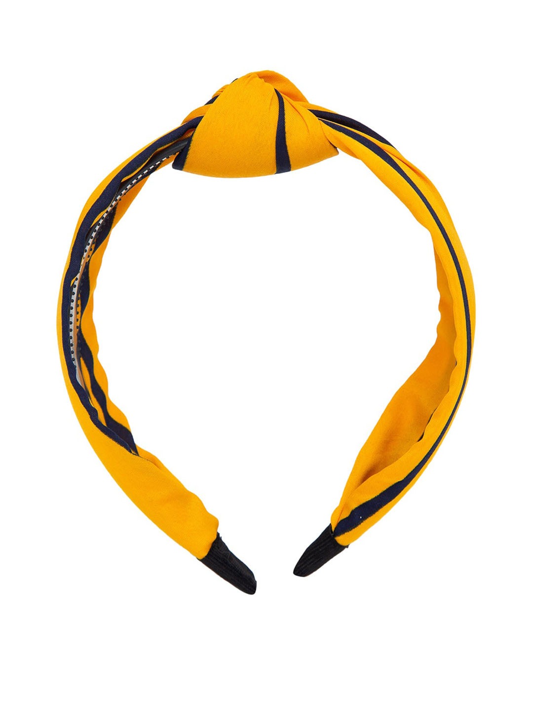 YouBella Hair Jewellery Striped Hair Band Head Band for Girls and Women (Yellow)