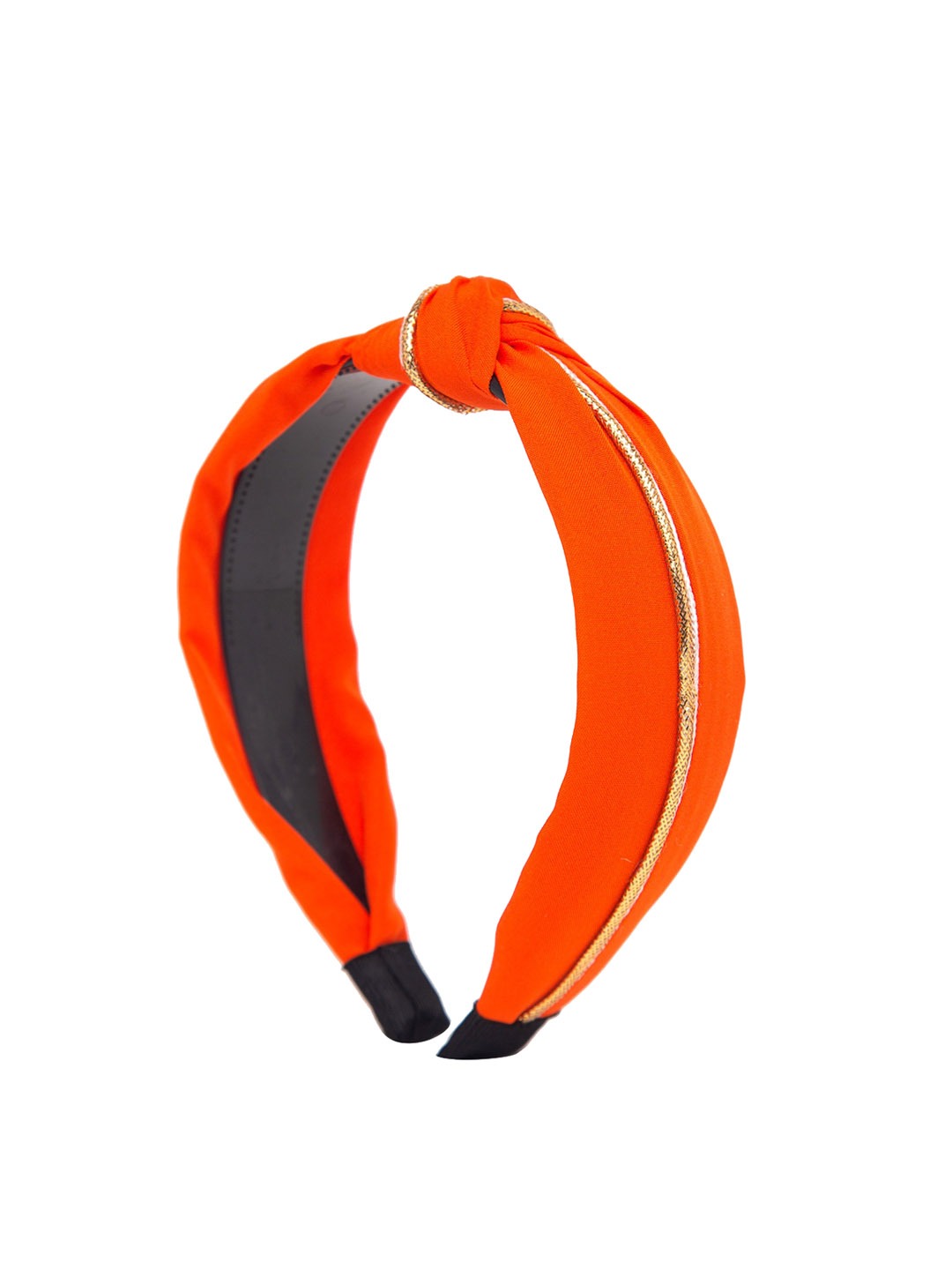YouBella Hair Jewellery Striped Hair Band Head Band for Girls and Women (Orange)