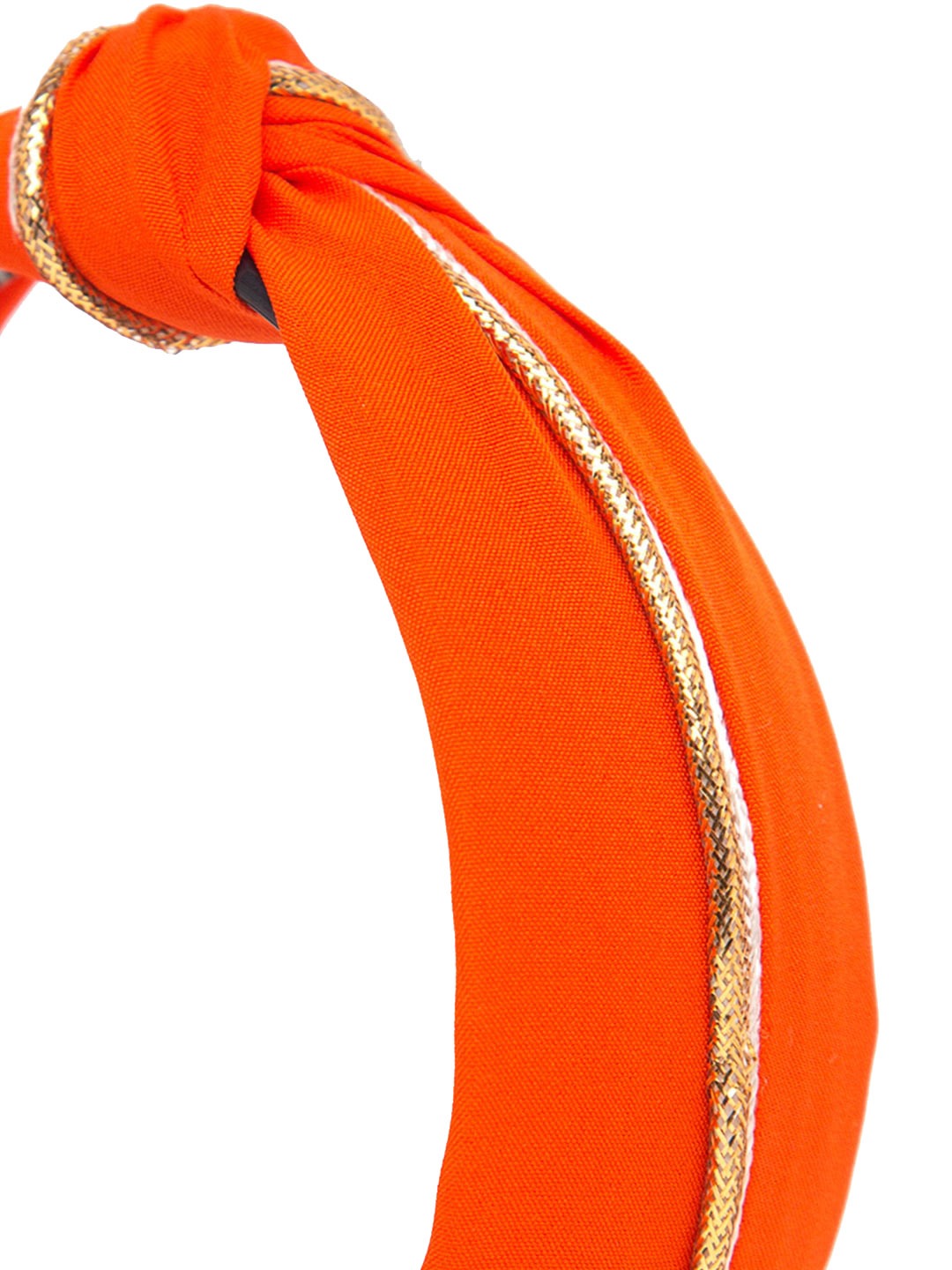YouBella Hair Jewellery Striped Hair Band Head Band for Girls and Women (Orange)