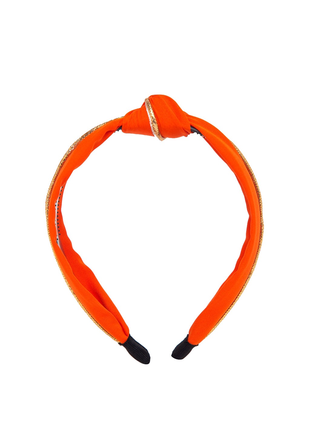 YouBella Hair Jewellery Striped Hair Band Head Band for Girls and Women (Orange)