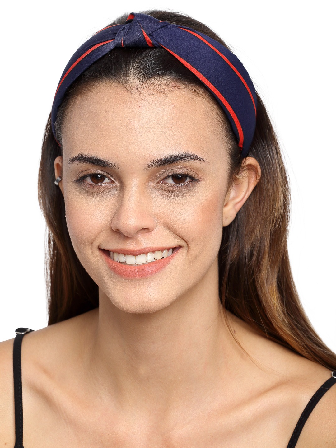 YouBella Jewellery Fabric and Plastic Hair Band Head Band for Girls and Women (Blue) (YBHAIR_41396)