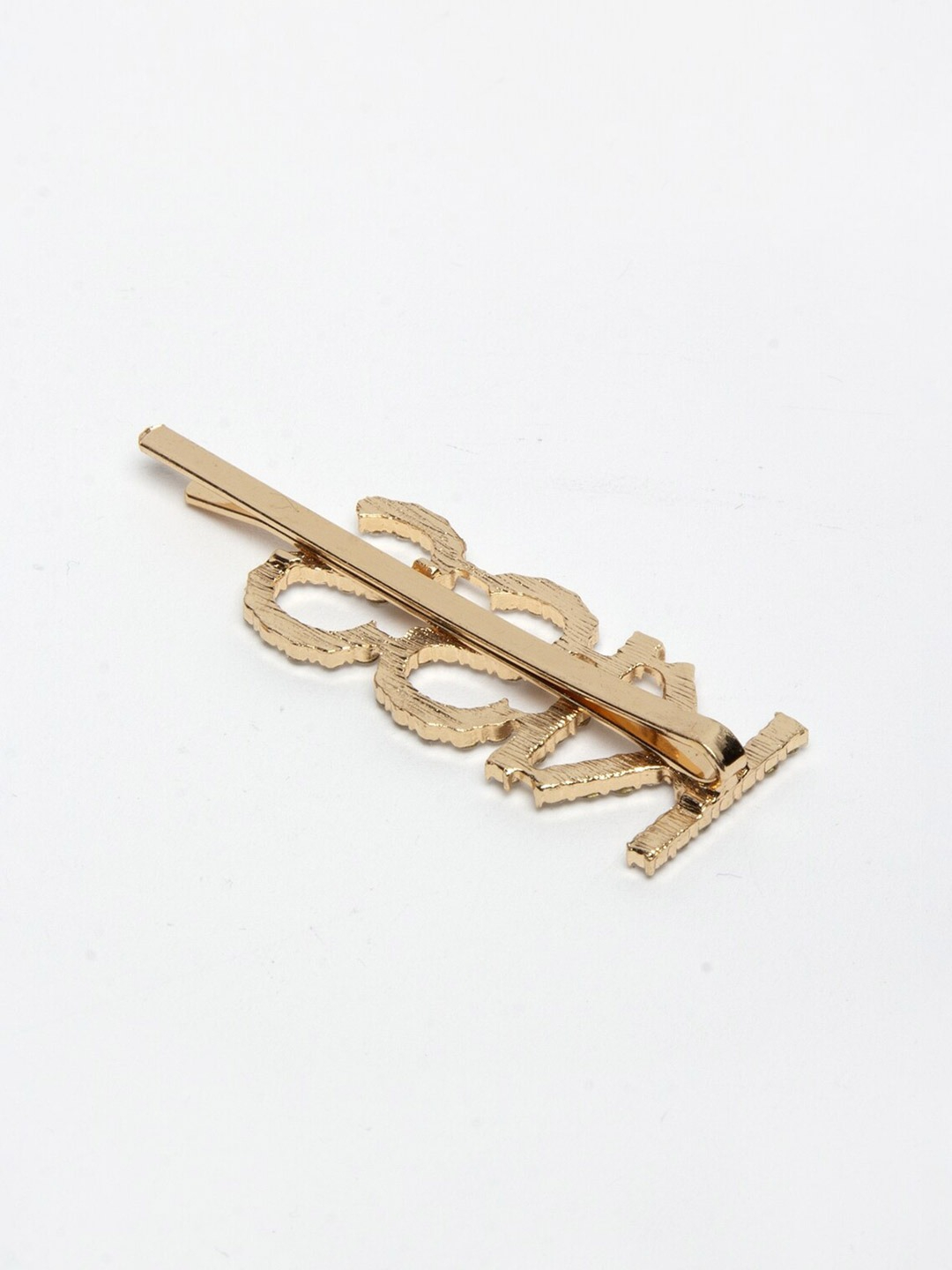 YouBella Set of 2 Gold-Toned & White Embellished Bobby Pins