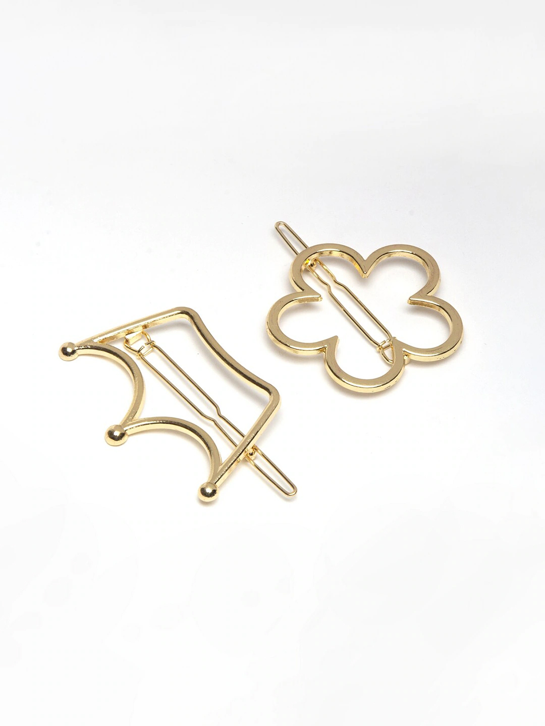 YouBella Women Set of 3 Gold-Toned Embellished Bobby Pins