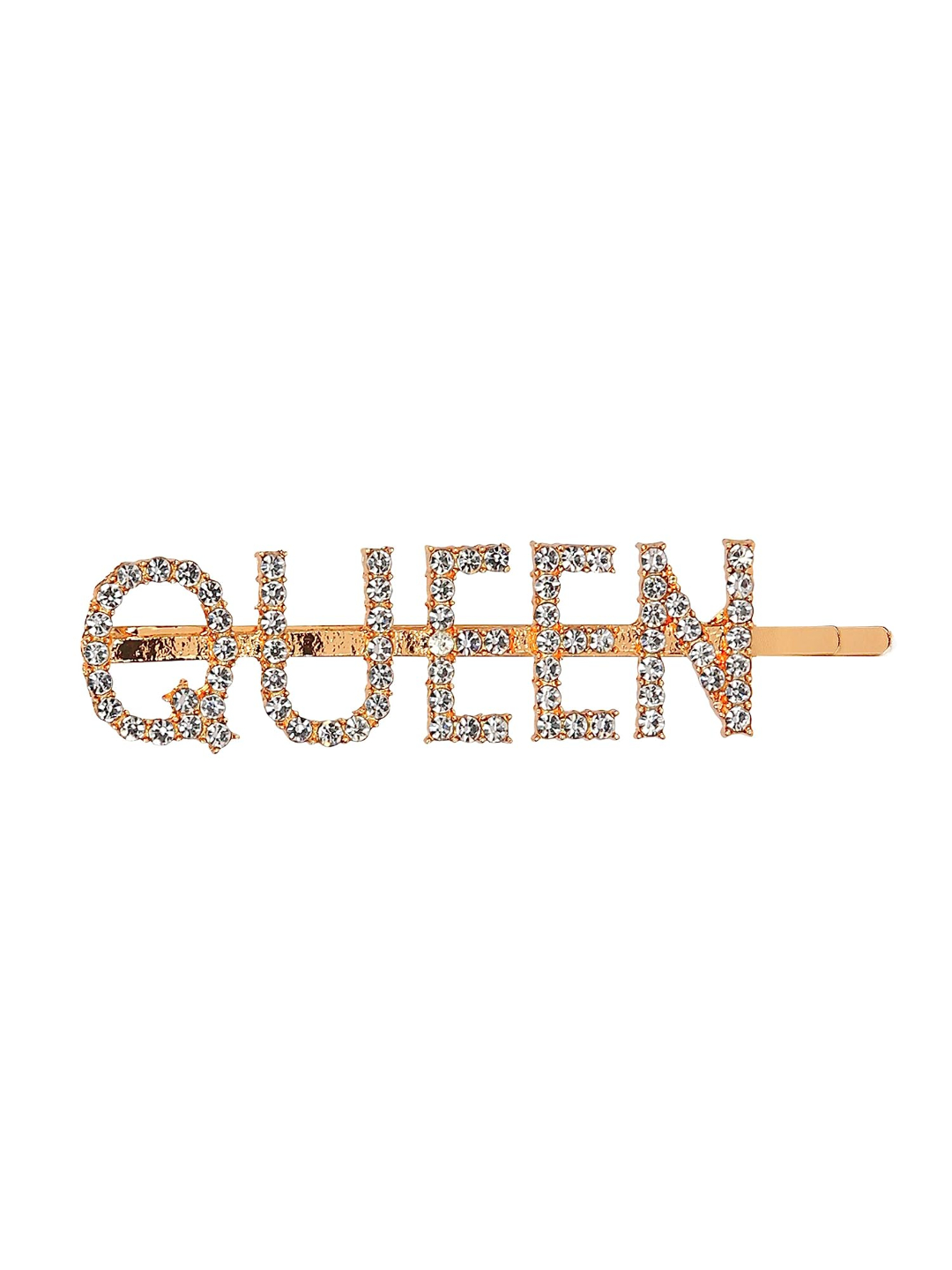YouBella Jewellery Hair Accessories Golden Crystal Combo of 3 Hair Pin Hair Clip for Girls and Women (Style 1)