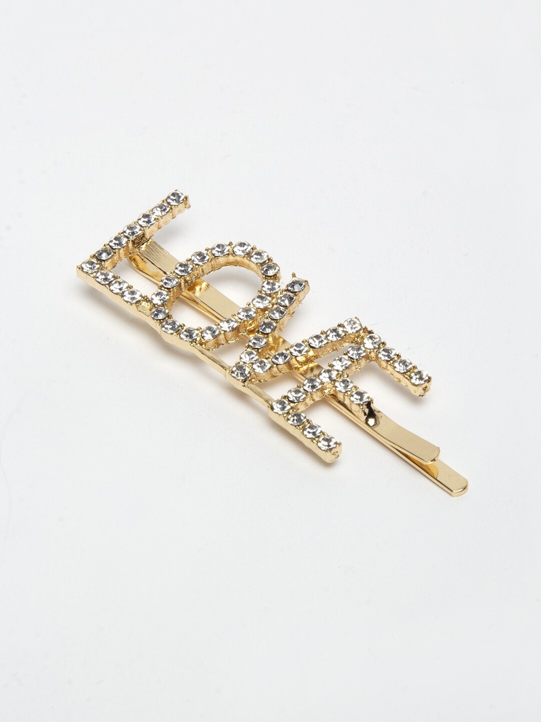 YouBella Jewellery Hair Accessories Golden Crystal Combo of 3 Hair Pin Hair Clip for Girls and Women (Style 2)