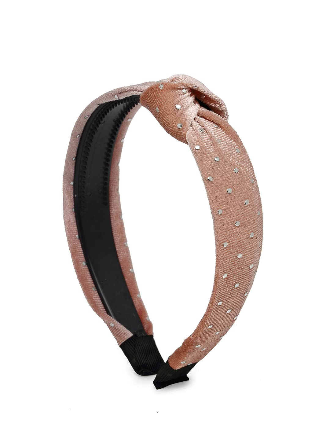 YouBella Jewellery Fabric and Plastic Hair Band Head Band for Girls and Women (Pink)