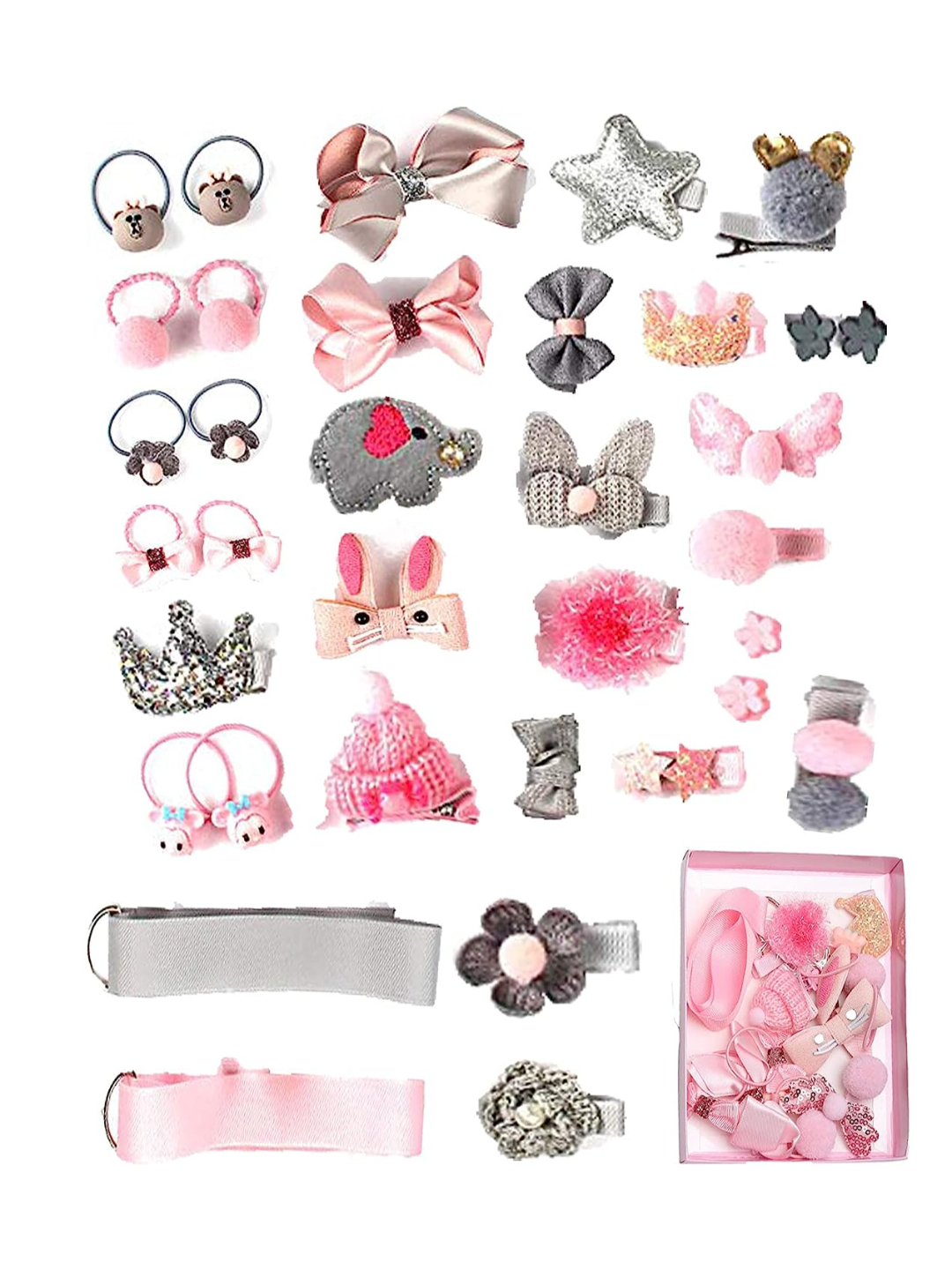 YouBella Jewellery Hair Accessories Combo of 36 Hair Pin Hair Clip for Girls and Women (Style 1)