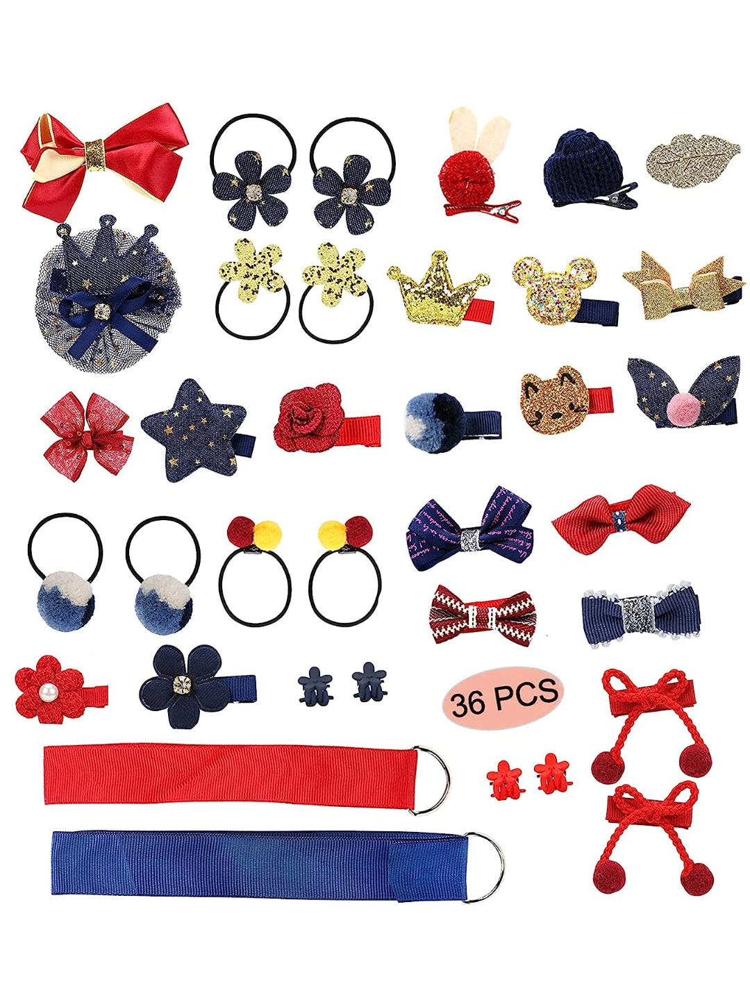 YouBella Jewellery Hair Accessories Combo of 36 Hair Pin Hair Clip for Girls and Women (Style 3)