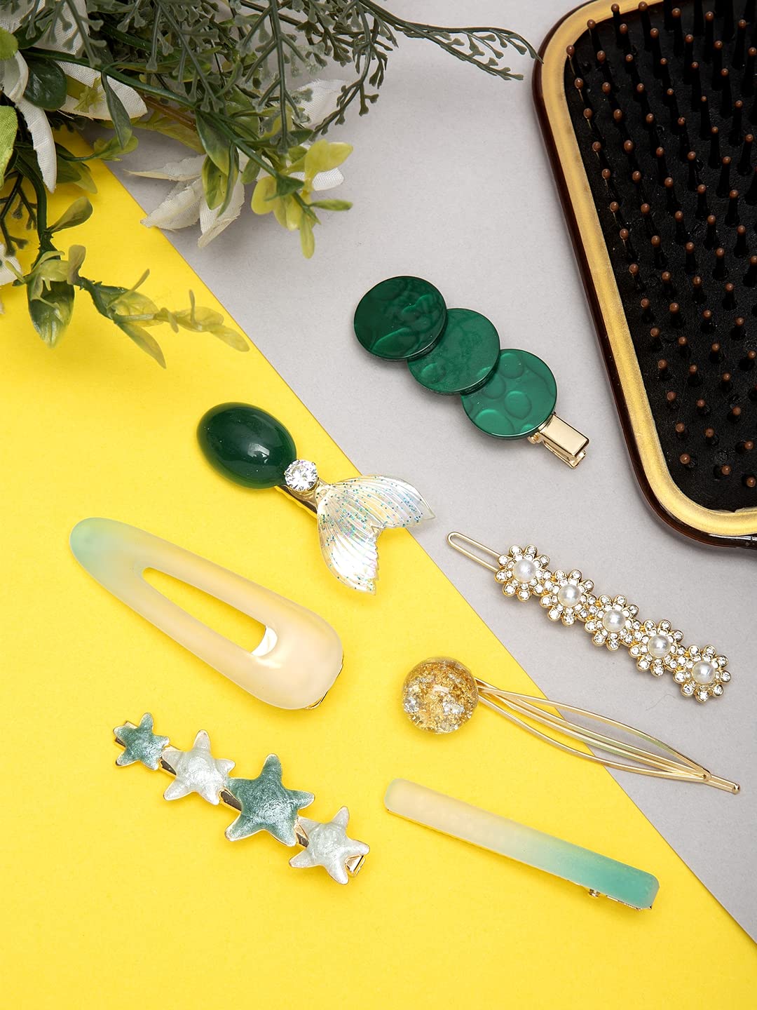 YouBella Jewellery Hair Accessories Stylish Combo of Hair Pin Hair Clip for Girls and Women (Multi-Color) (Style 1)