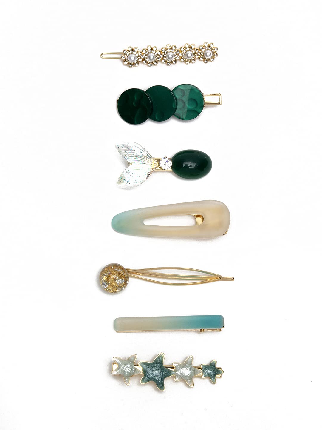 YouBella Jewellery Hair Accessories Stylish Combo of Hair Pin Hair Clip for Girls and Women (Multi-Color) (Style 1)