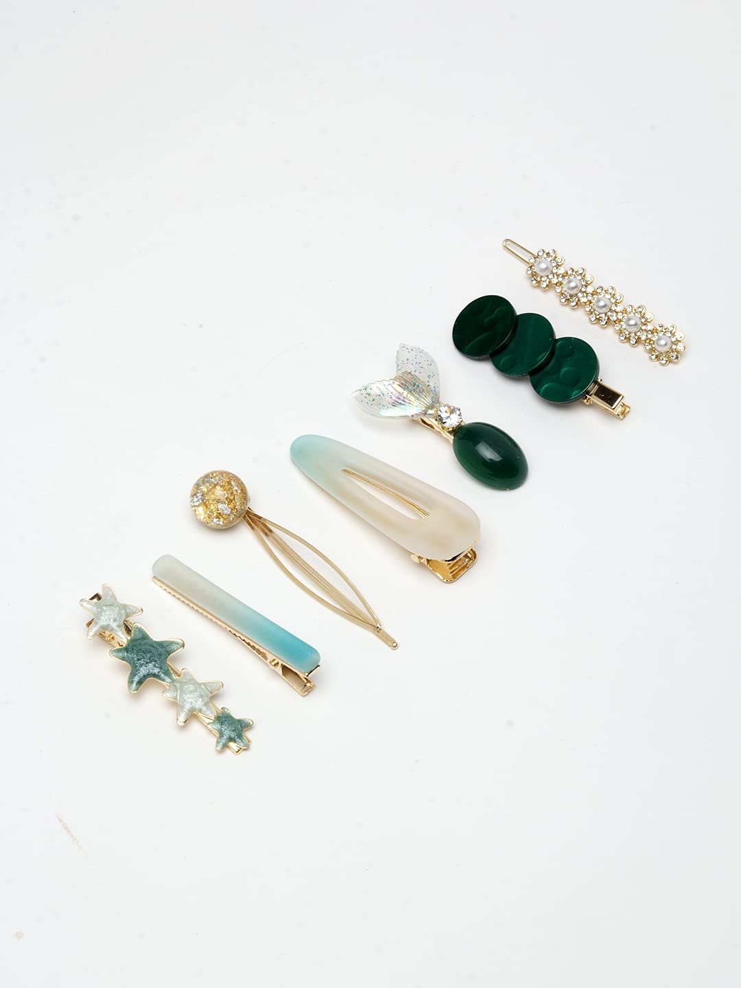 YouBella Jewellery Hair Accessories Stylish Combo of Hair Pin Hair Clip for Girls and Women (Multi-Color) (Style 1)