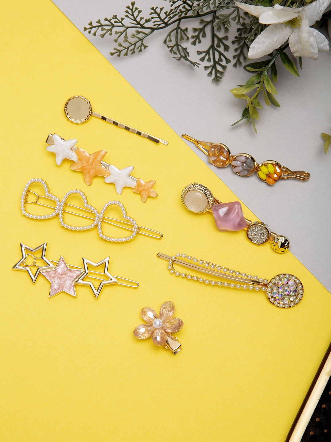 YouBella Jewellery Hair Accessories Stylish Combo of Hair Pin Hair Clip for Girls and Women (Multi-Color) (Style 2)