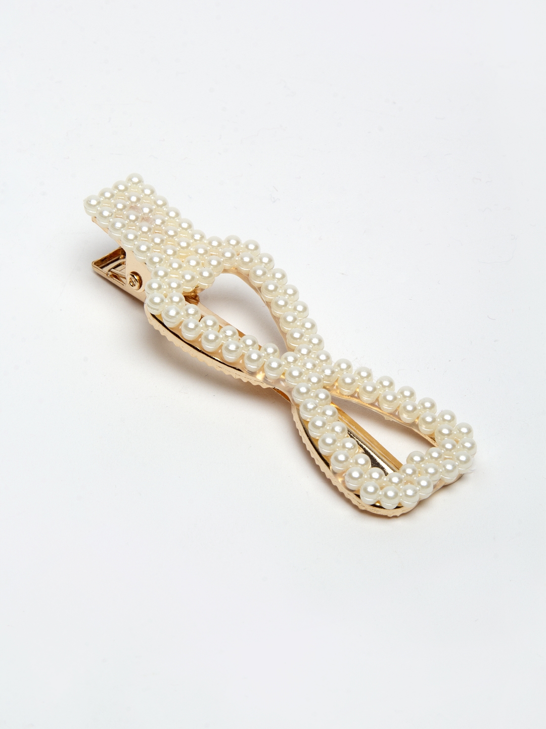 YouBella Jewellery Hair Accessories Stylish Combo of 4 Pearl Hair Pin Hair Clip for Girls and Women (White) (Style 2)