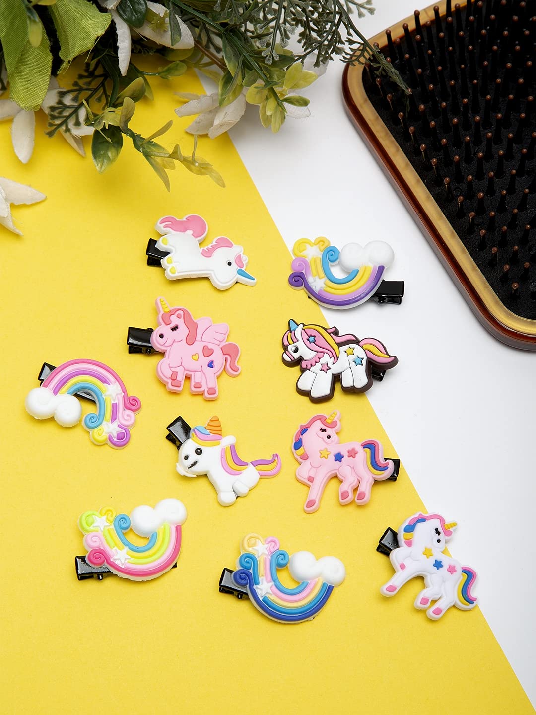 YouBella Jewellery Hair Accessories Stylish Combo of 10 Hair Pin Hair Clip for Girls and Women (Multi-Color)