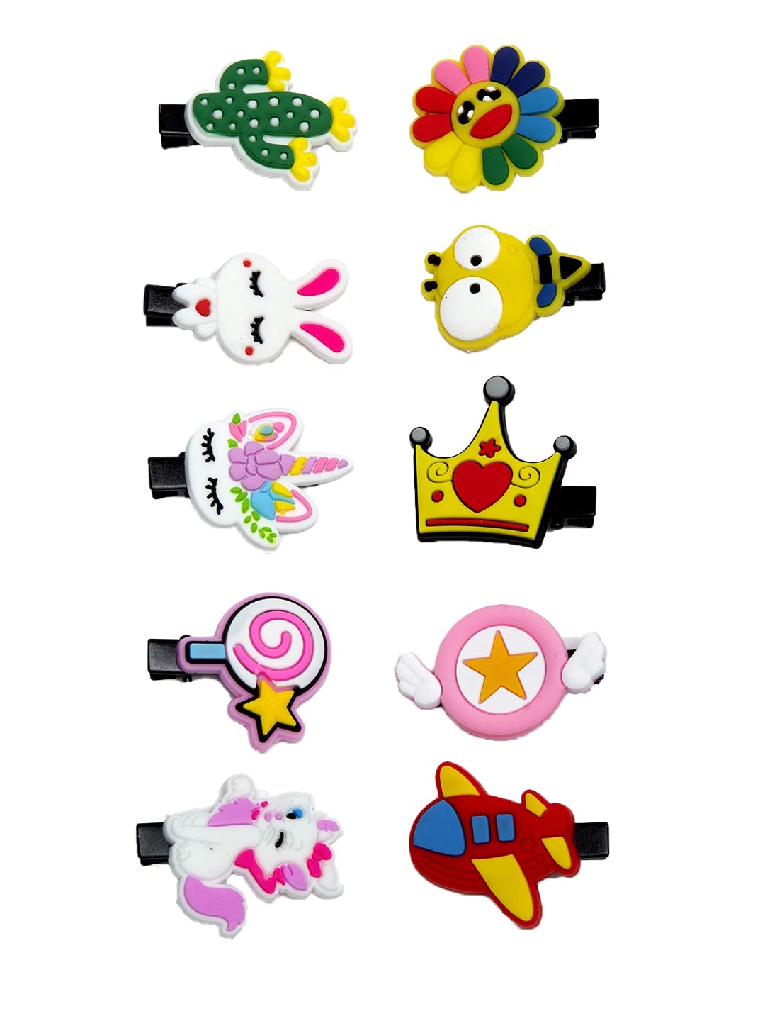 YouBella Jewellery Hair Accessories Stylish Combo of 10 Hair Pin Hair Clip for Girls and Women (Multi-Color)