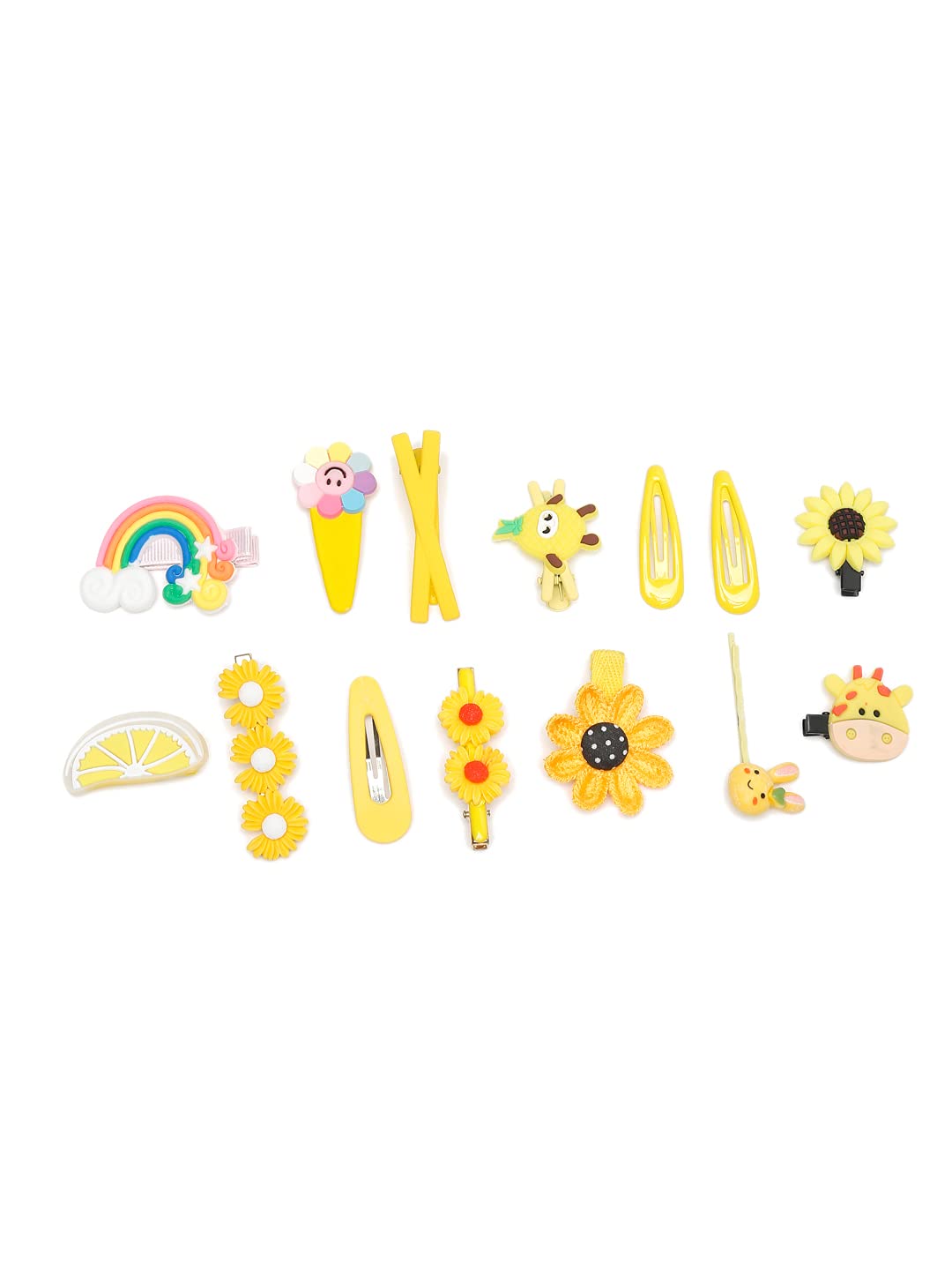 YouBella Jewellery Combo of 14 Hair Pins/Hair Clips for Girls and Women (Multi-Color) (YBHAIR_41604)