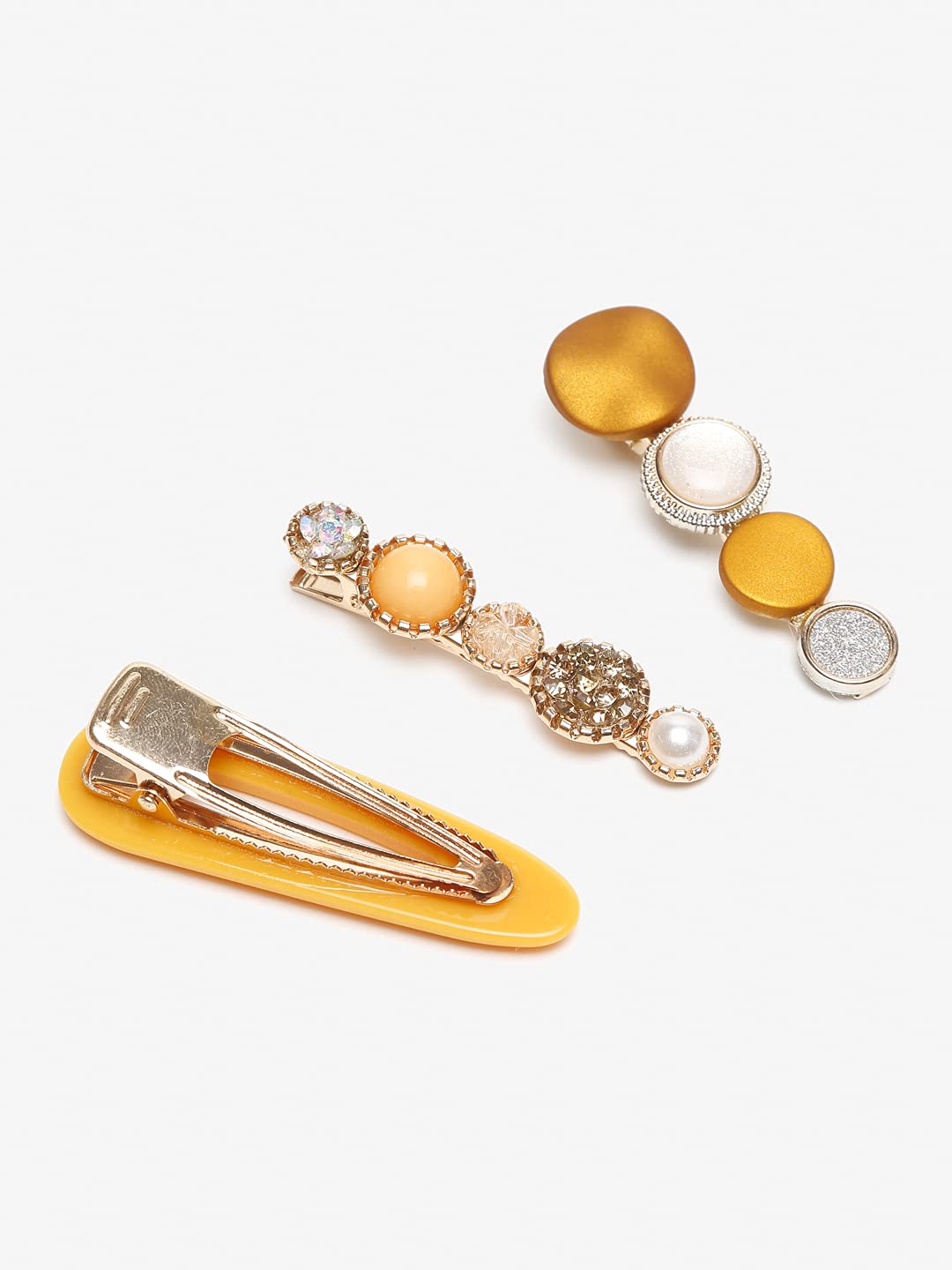 YouBella Jewellery Combo of 7 Hair Pins/Hair Clips for Girls and Women (Multi-Color) (YBHAIR_41607)