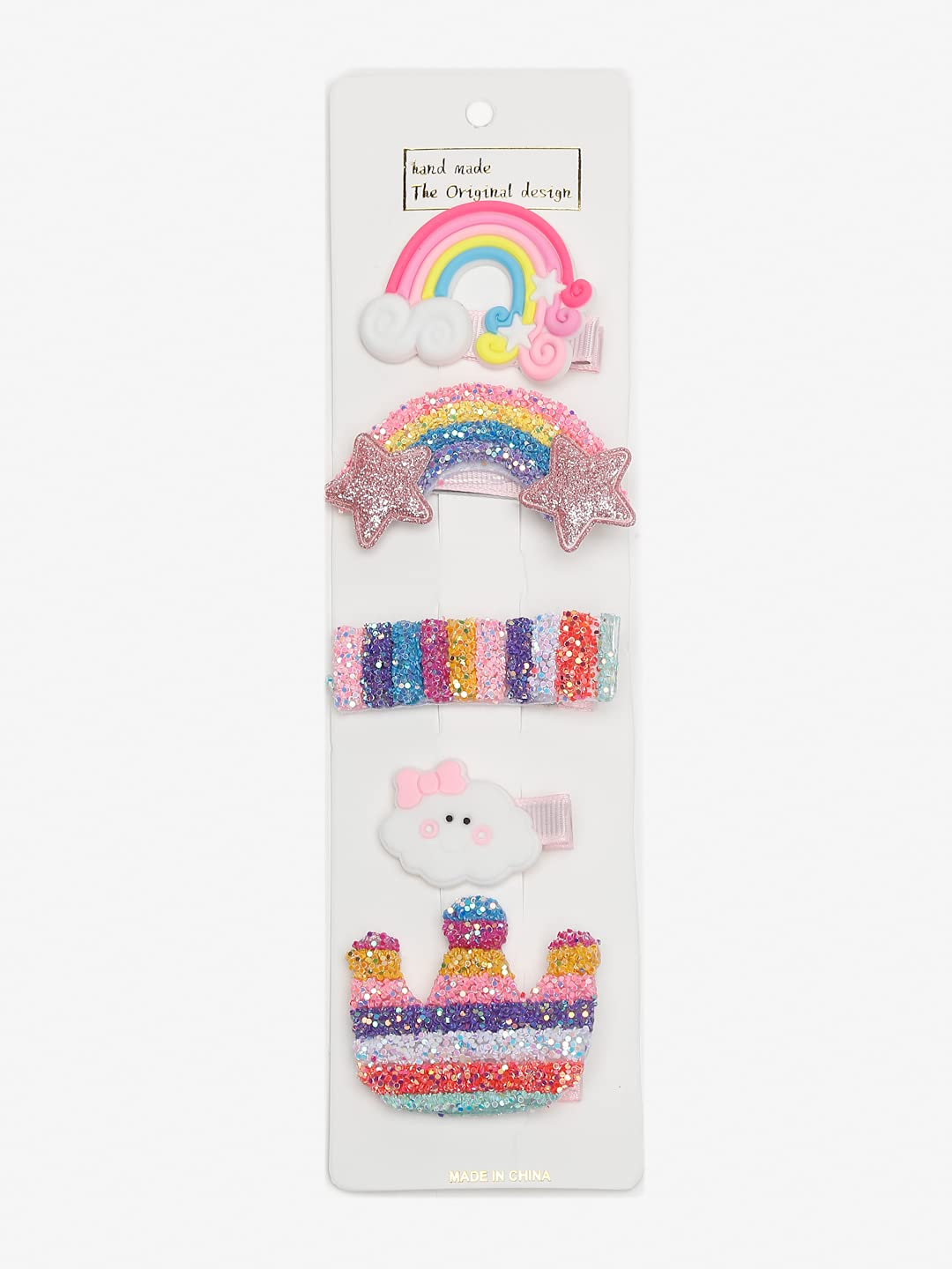 YouBella Jewellery Combo of 5 Hair Pins/Hair Clips for Girls and Women (Multi-Color) (YBHAIR_41609)
