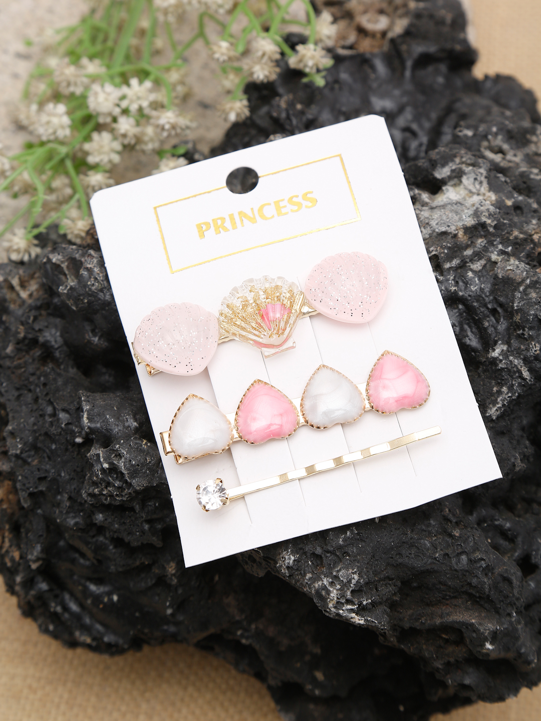YouBella Jewellery Combo of 3 Hair Pins/Hair Clips for Girls and Women (Multi-Color) (YBHAIR_41614)