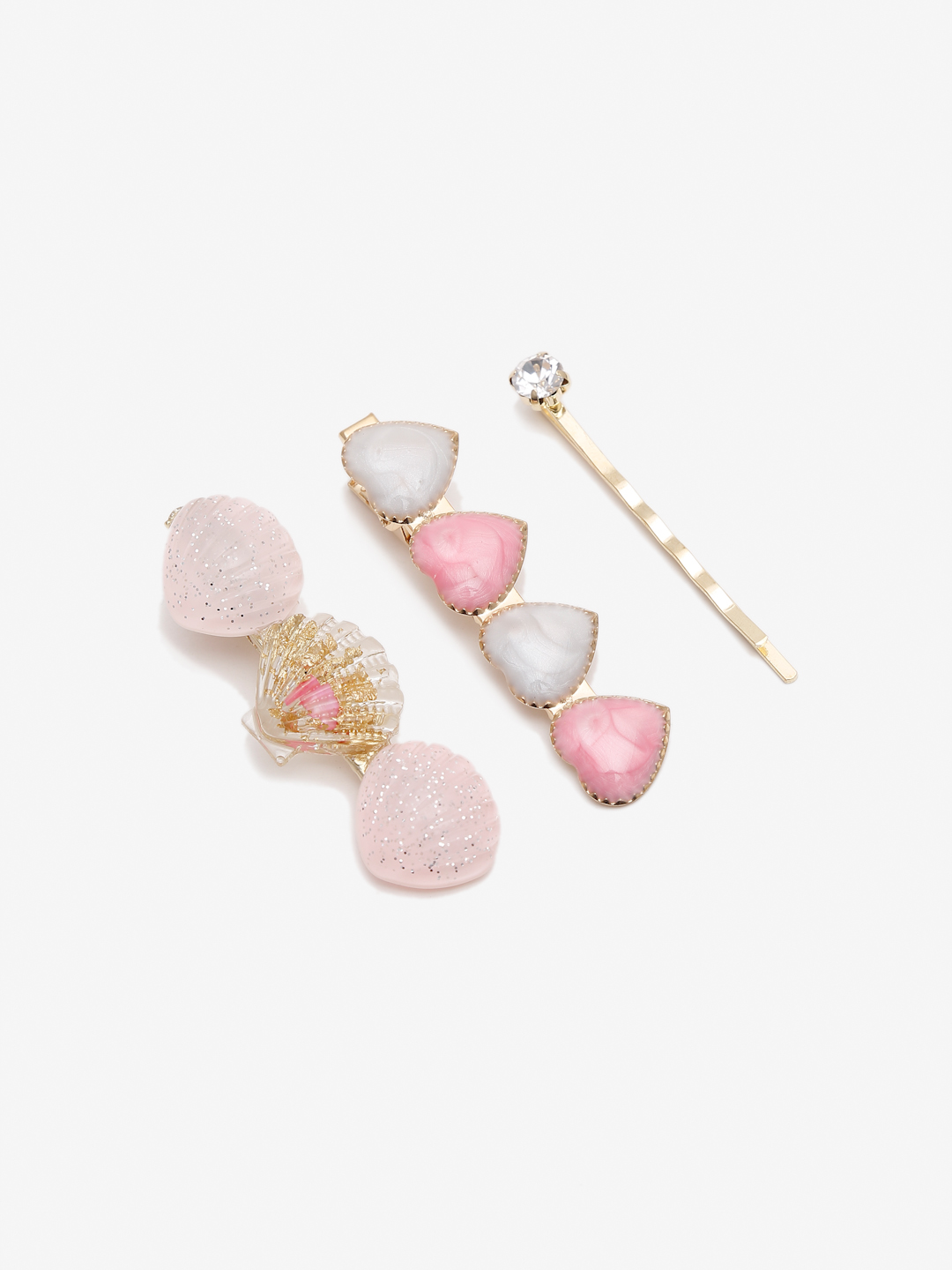 YouBella Jewellery Combo of 3 Hair Pins/Hair Clips for Girls and Women (Multi-Color) (YBHAIR_41614)