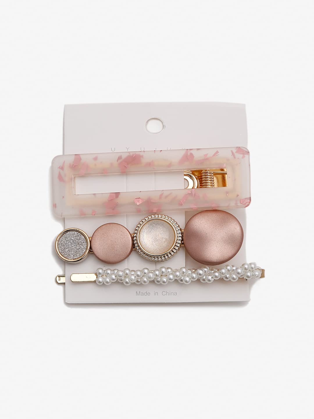YouBella Jewellery Combo of 3 Hair Pins/Hair Clips for Girls and Women (Multi-Color) (YBHAIR_41616)