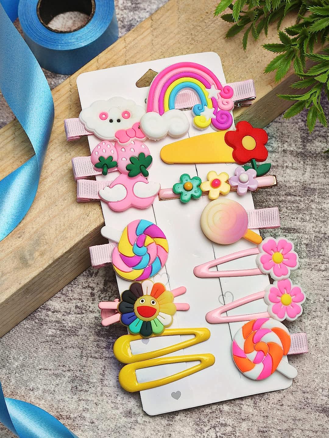 YouBella Jewellery Set of 14 Hair Clips/Pins for Girls and Women