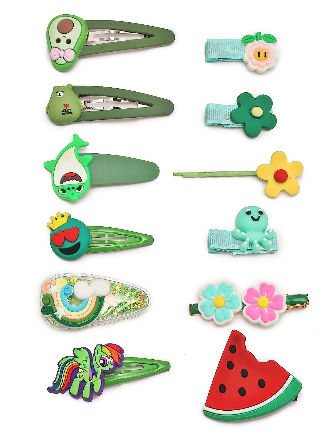 YouBella Jewellery Set of 12 Hair Clips/Pins for Girls and Women
